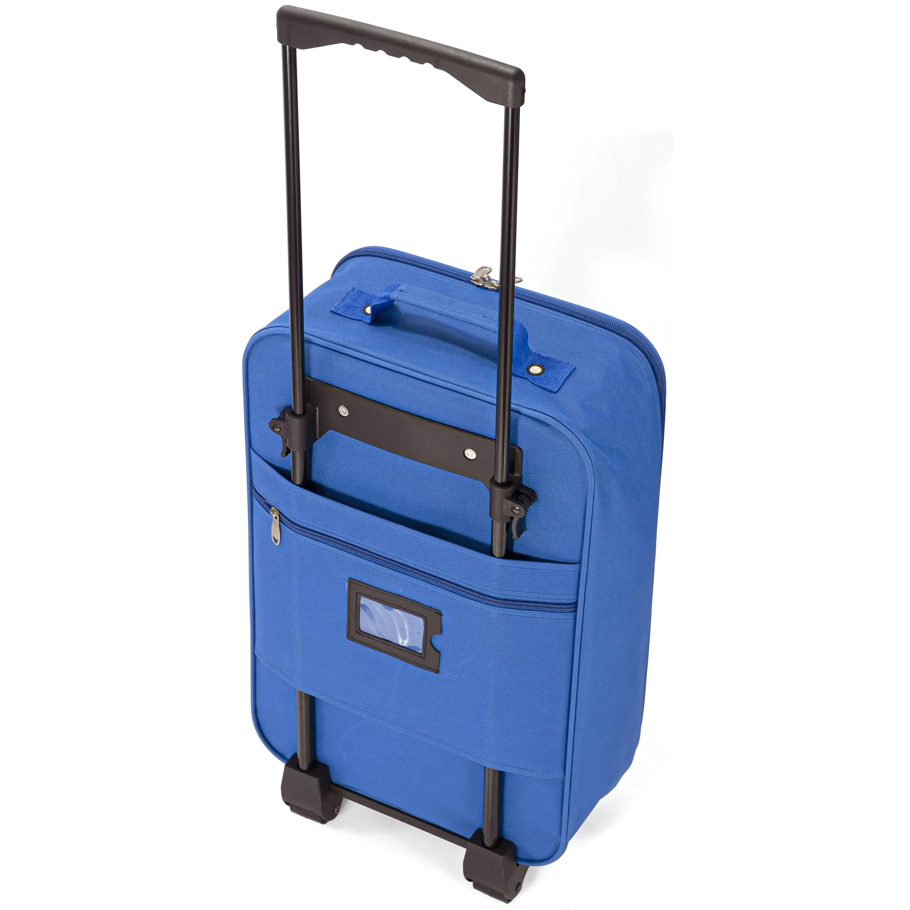 Benzi folding travel suitcase with wheels-polyester, cabin size 34x55x19cm