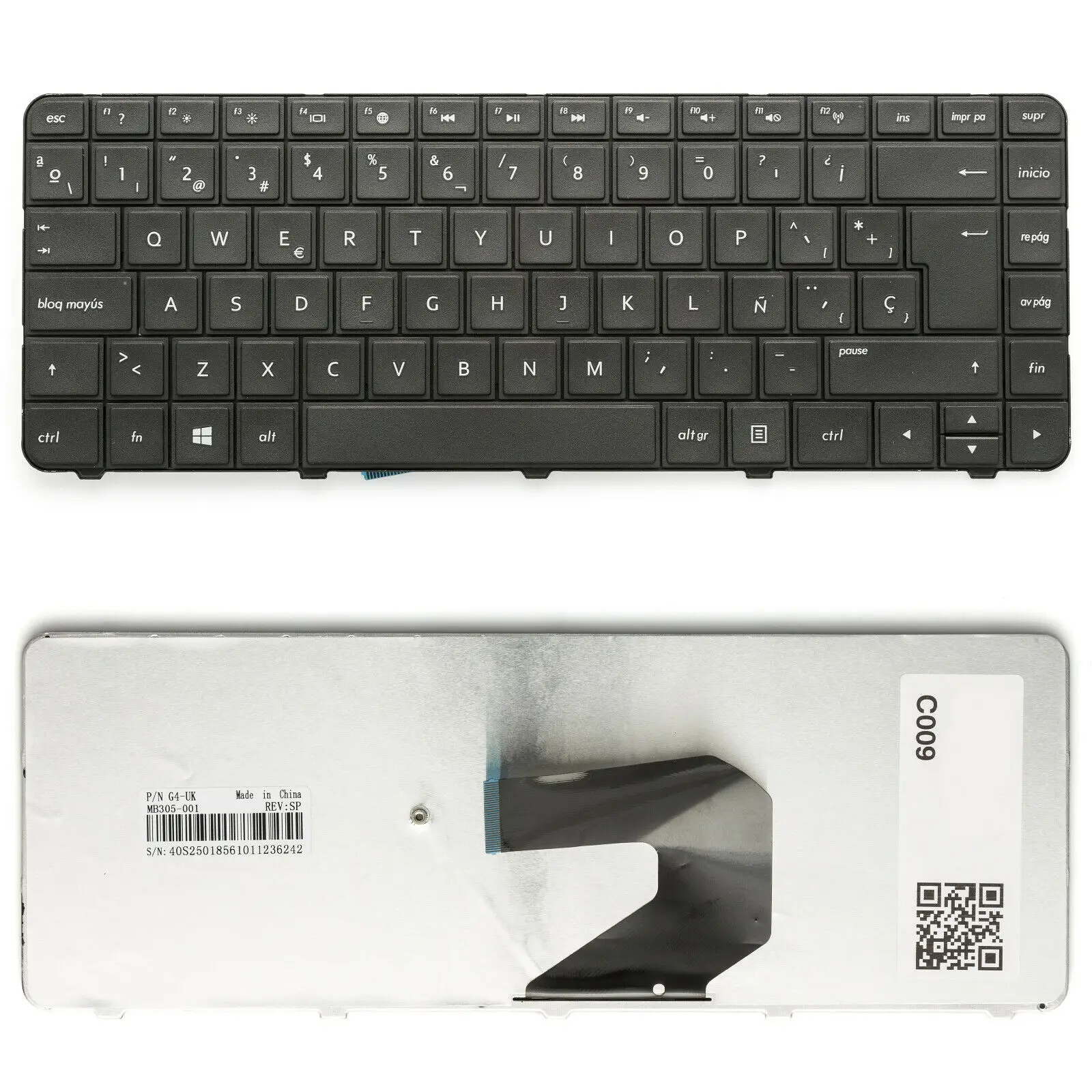 Advanced Computer Trading Teclado HP Pavilion G4-1000 G6-1000 CQ57 CQ58 250 255 G1 - Tamaño Compacto - Negro - Distribución en Español - Garantía 1 Año
