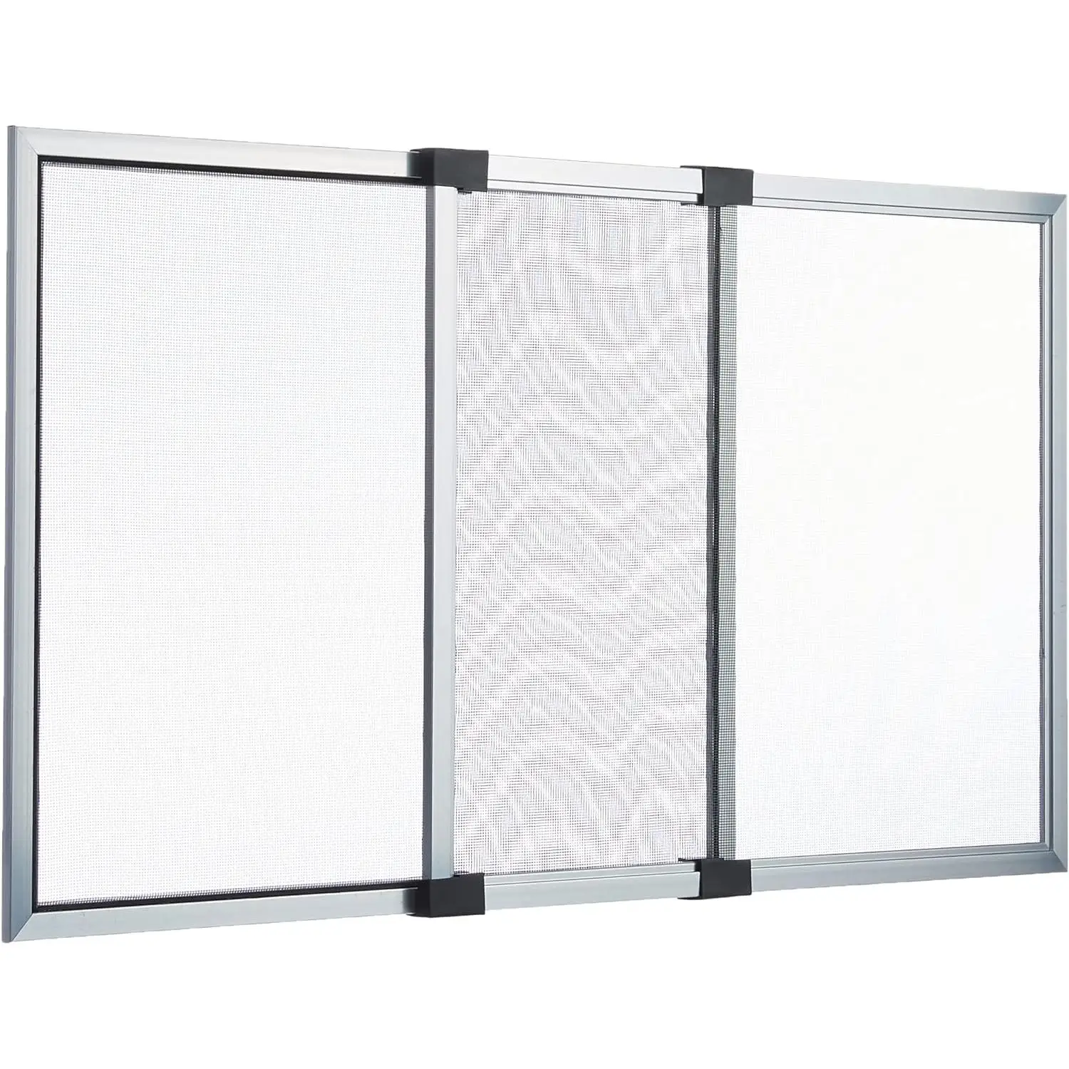 Miramax-mosquitera Extensible de Aluminio Blanco Adaptada a Ventanas, Protección Contra Mosquitos
