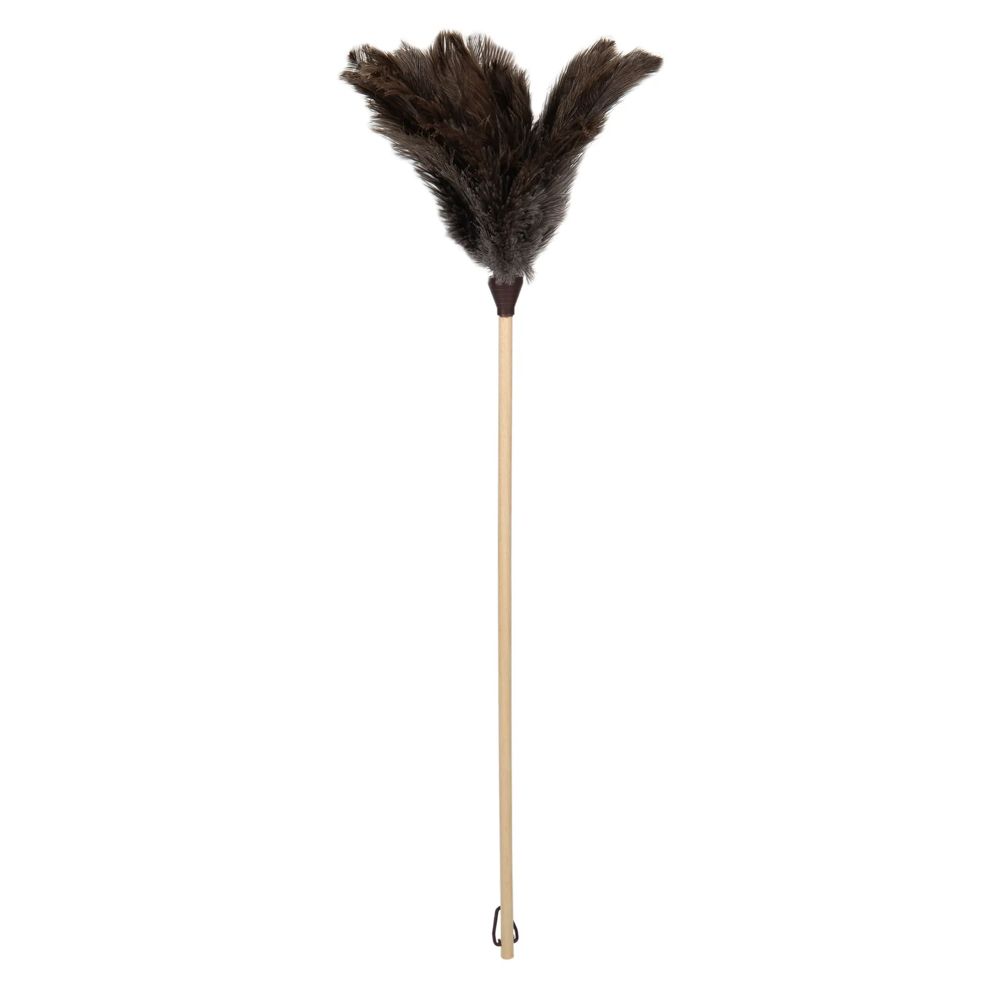 Cofan Plumero de avestruz Nº3 | Mango de madera | Plumero antiestático | Plumas naturales | Longitud: 71 cm