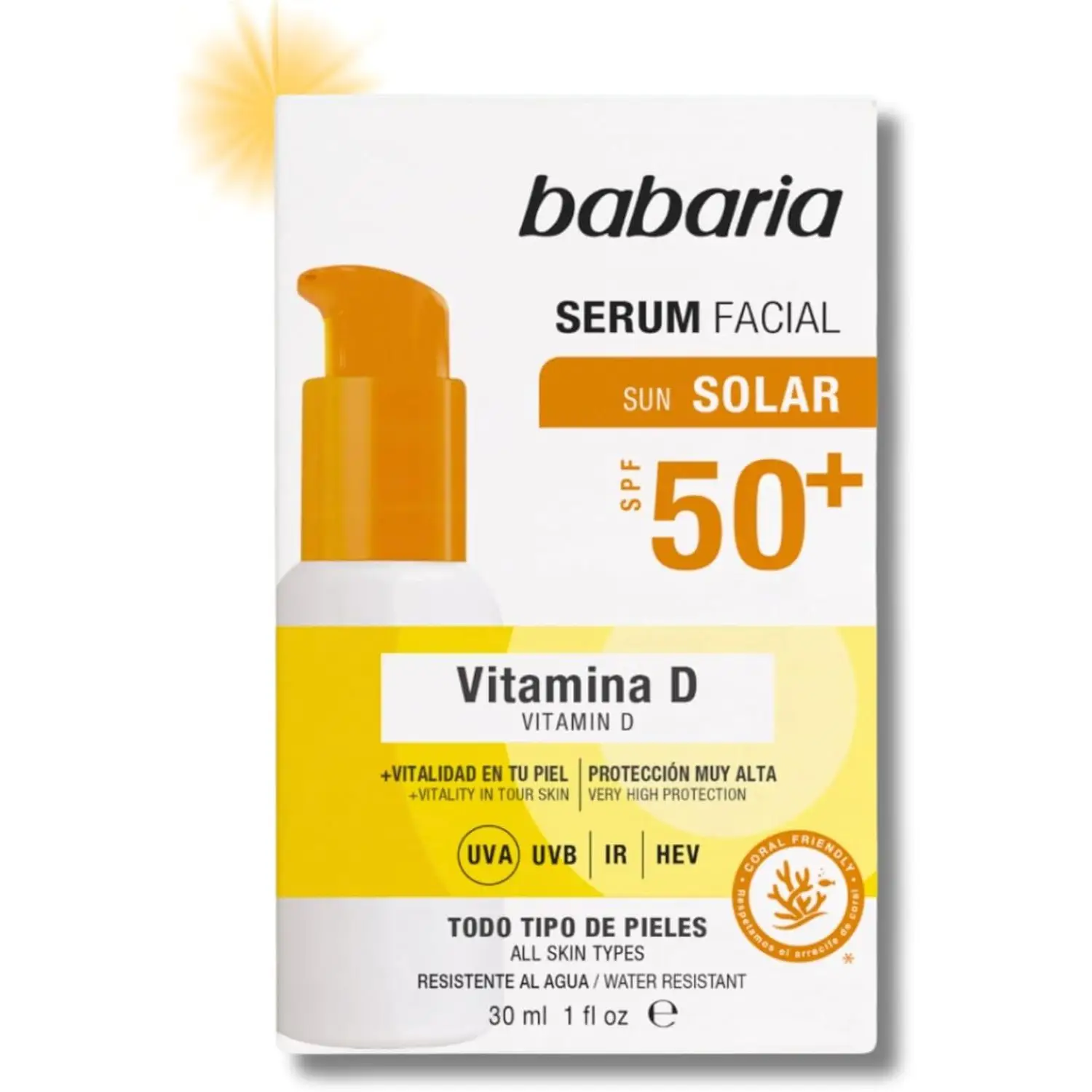 Serum Facial con Vitamina D - SPF 50+ 30ml - Babaria