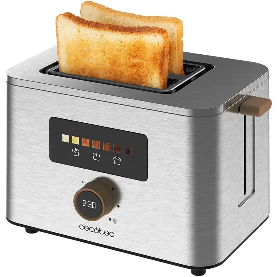 Cecotec Touch&Toast Double Tostadora Vertical, 950W, Ranuras 3.8cm 🍞