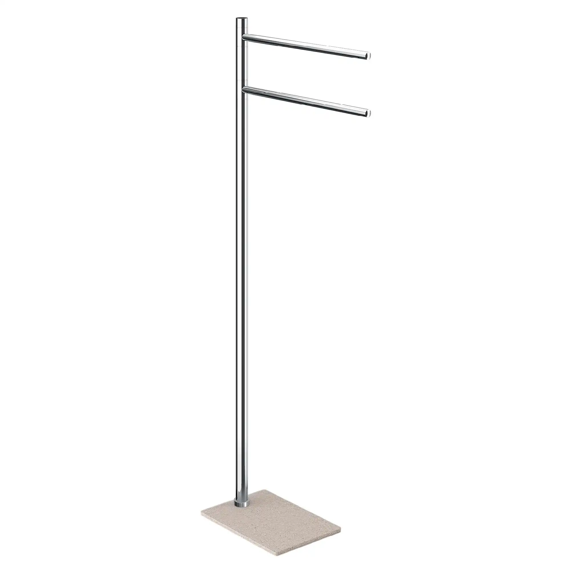 TOALLERO DE PIE TRILLY BEIGE-CROMO