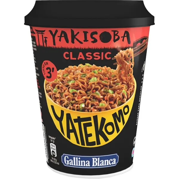 Yatekomo Yakisoba classic tumbler 93gr Pack 8-deliciously seasoned Japanese noodles