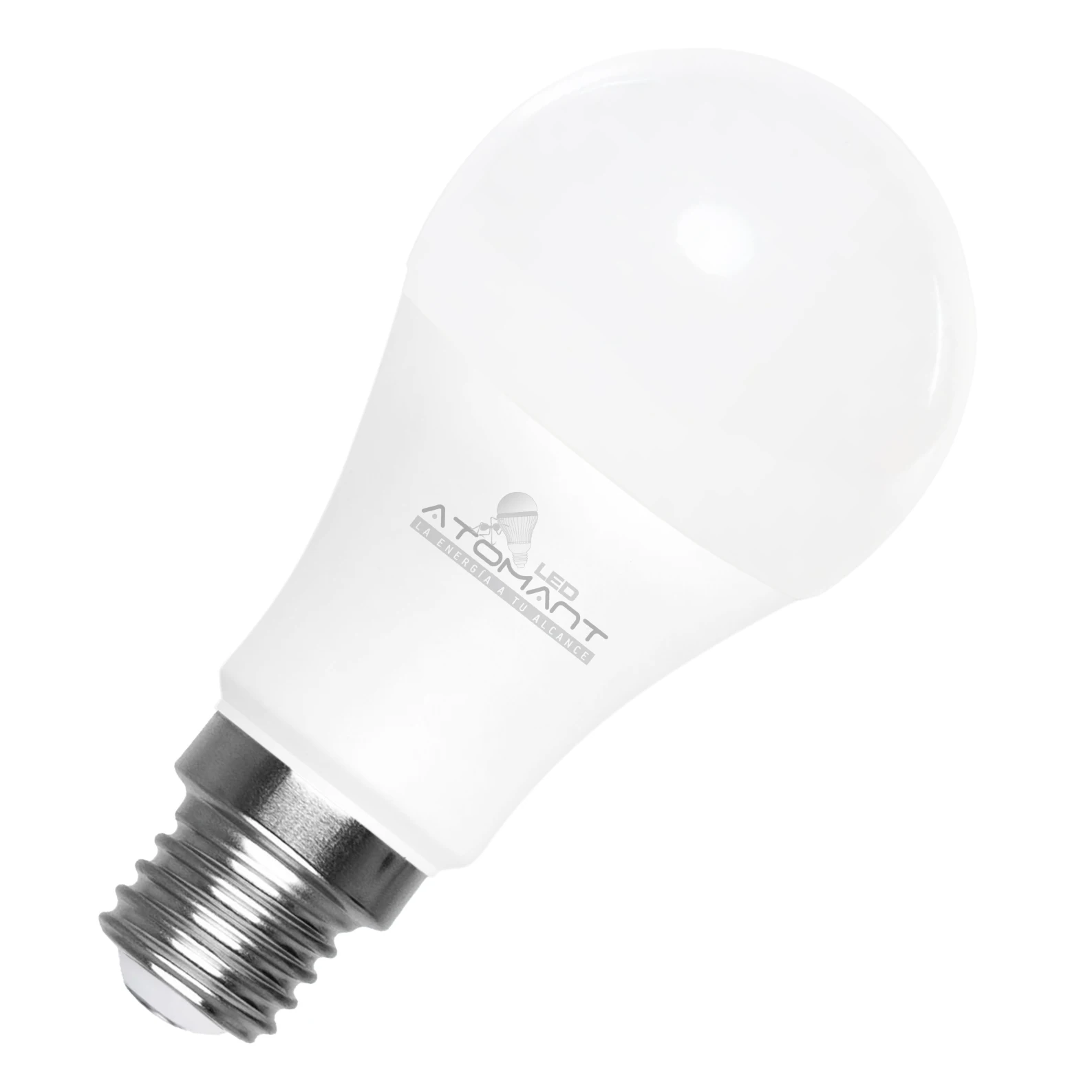 LED ATOMANT Bombilla LED E27 A65 15W, 1650 Lumenes, Casquillo grueso, Equivalencia 165W, No Regulable, Bajo consumo