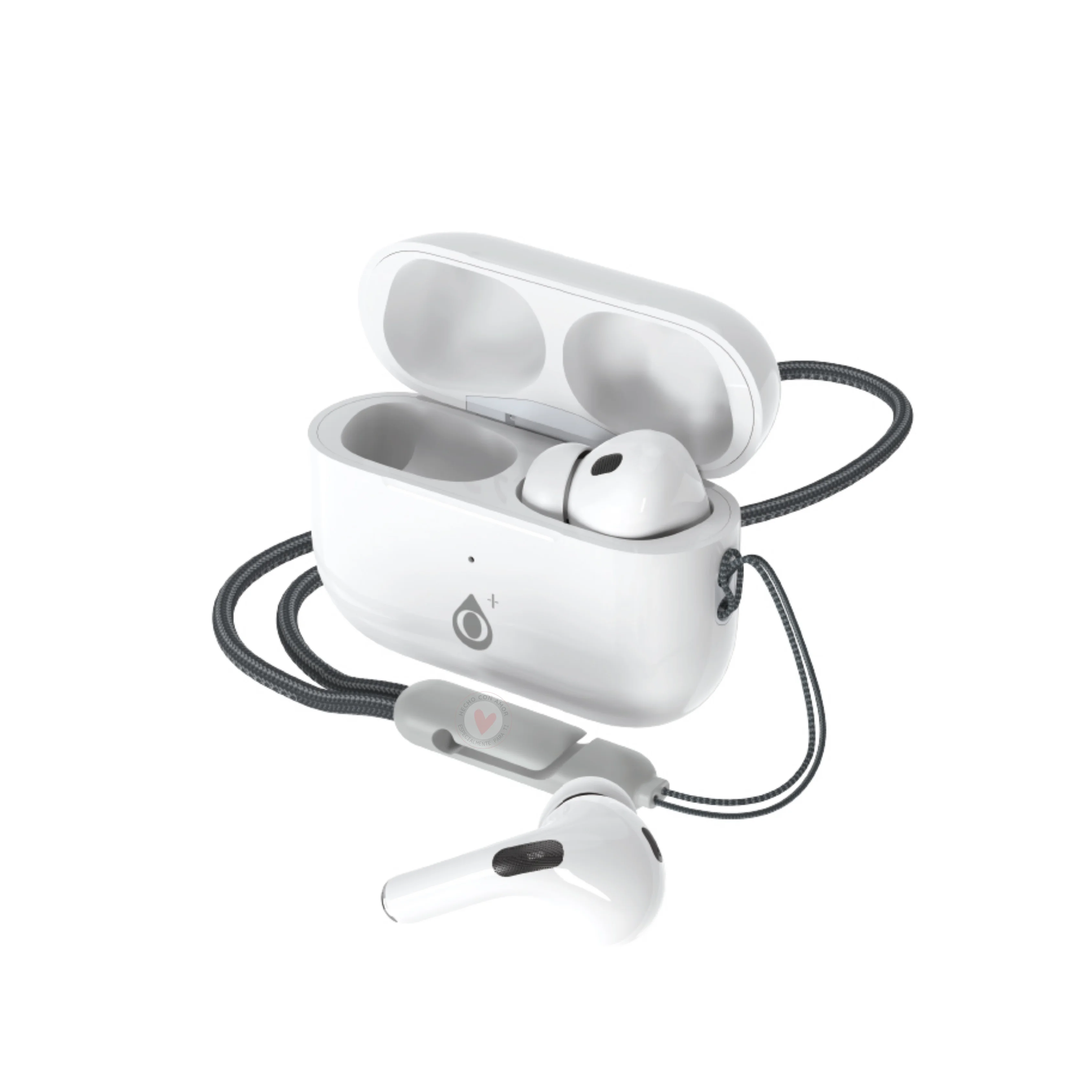Auriculares Bluetooth Inalambricos estilo Airpods NC3279 BL Auriculares Bluetooth TWS con correa (30mAh*2) con estuche cargable(200mAh), Blanco     J&C Mobile