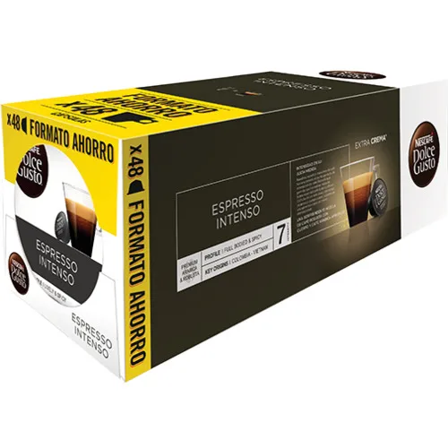 DOLCE GUSTO Espresso Intenso O CAFE CON LECHE Pack 96 cápsulas Dolce Gusto AHORRO