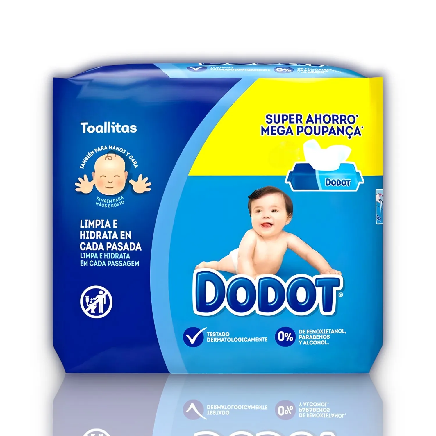 Dodot Toallitas Dermoactive - 0% Alcohol - Testado Dermatológicamente - 52 Toallitas - DODOT