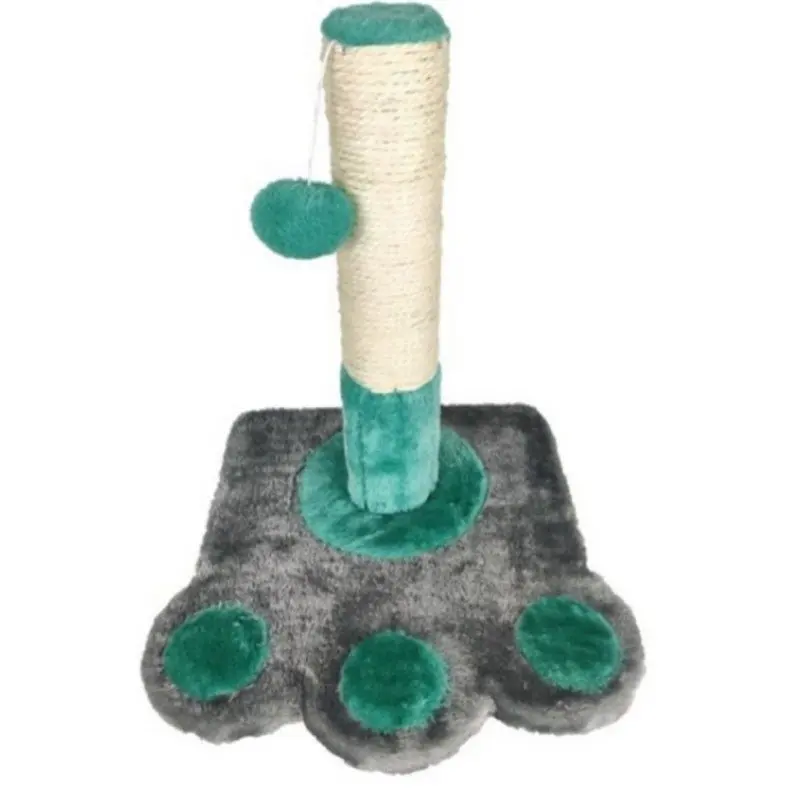 Poste Rascador para Gatos forma Huella Juguete - Fornor