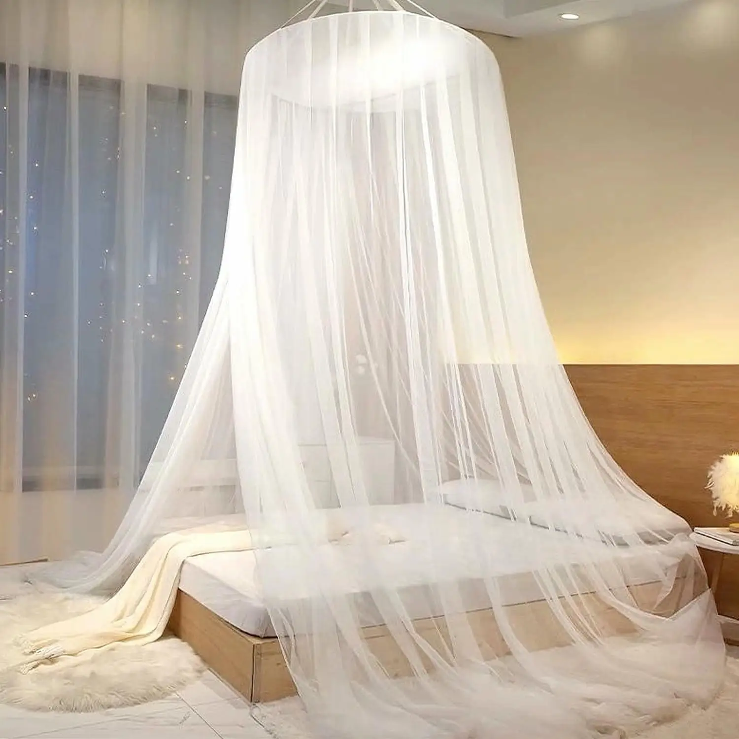 Mosquitero para Camas,Mosquito Net,Mosquitera Canopy Netting,Mosquitera Grande,Mosquiteras Ligeras,Mosquitera infantile Canopy de,Cúpula Cama Camping Jardin mosquitera Viaje