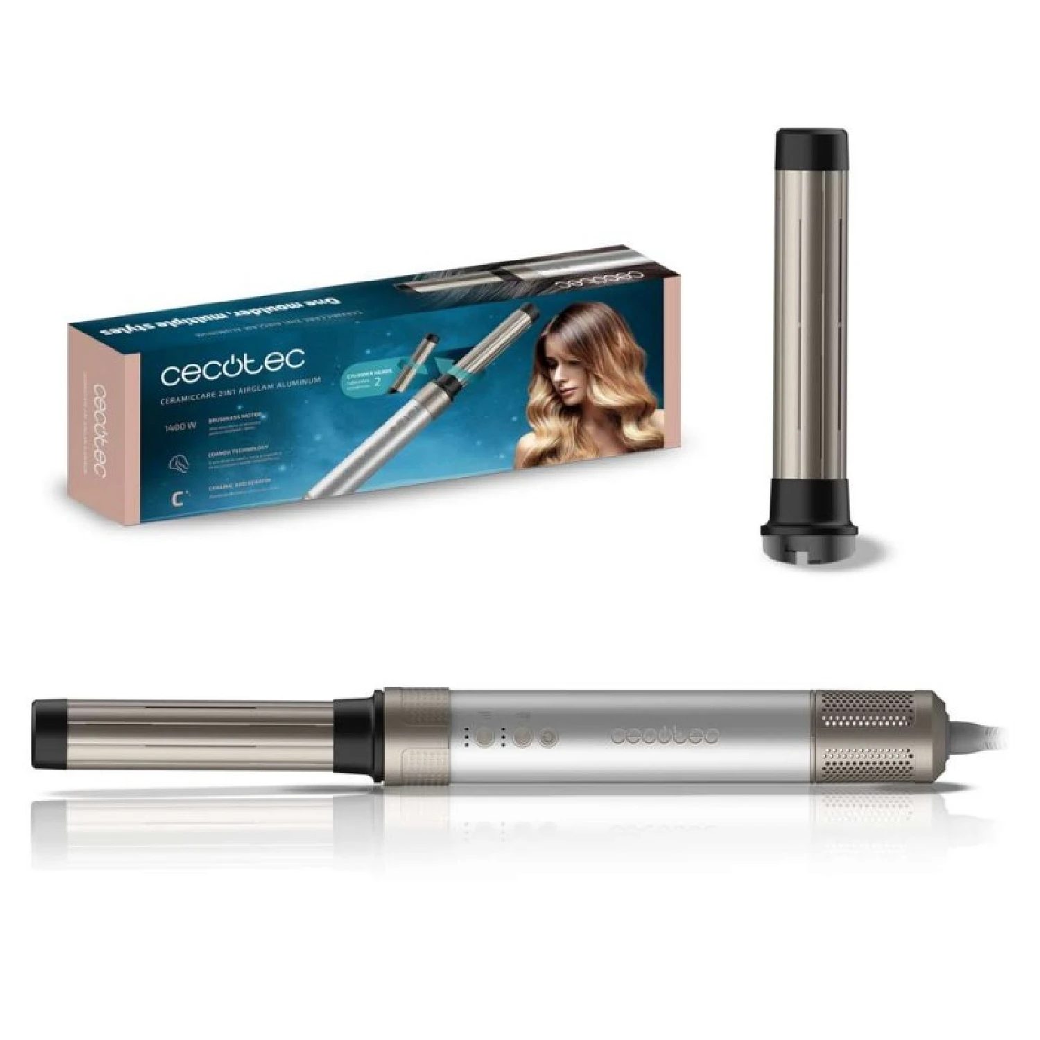 Cecotec Bamba CermicCare 2in1 AirGlam aluminum