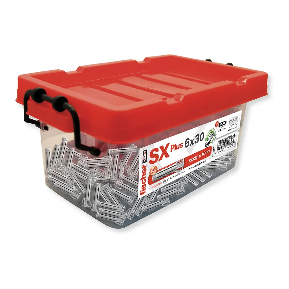 TACOS PARED HORMIGON BOX SX Ø6x30mm - 1.000 unid. 503313 FISCHER