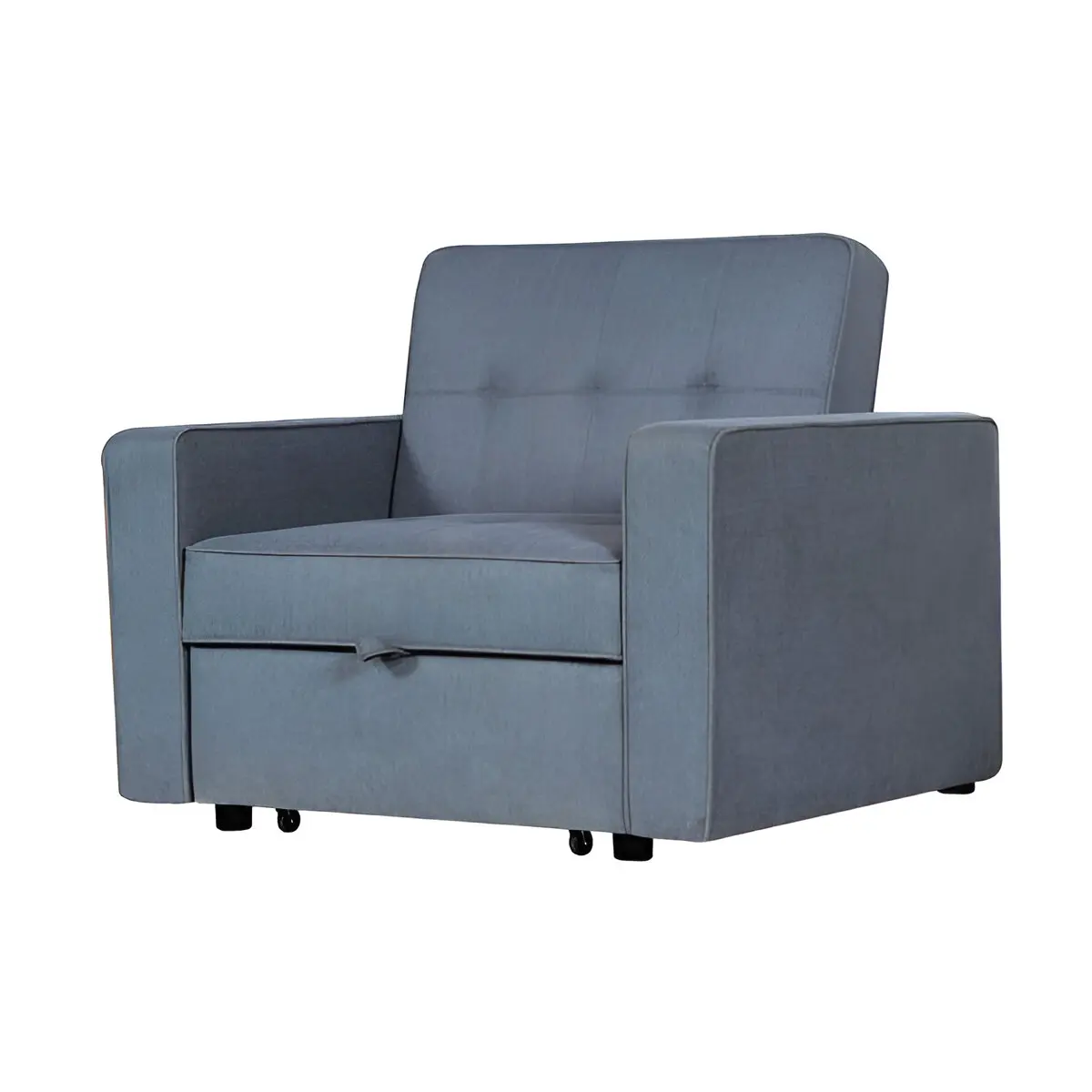 Sofa cama individual modelo Izan de color gris