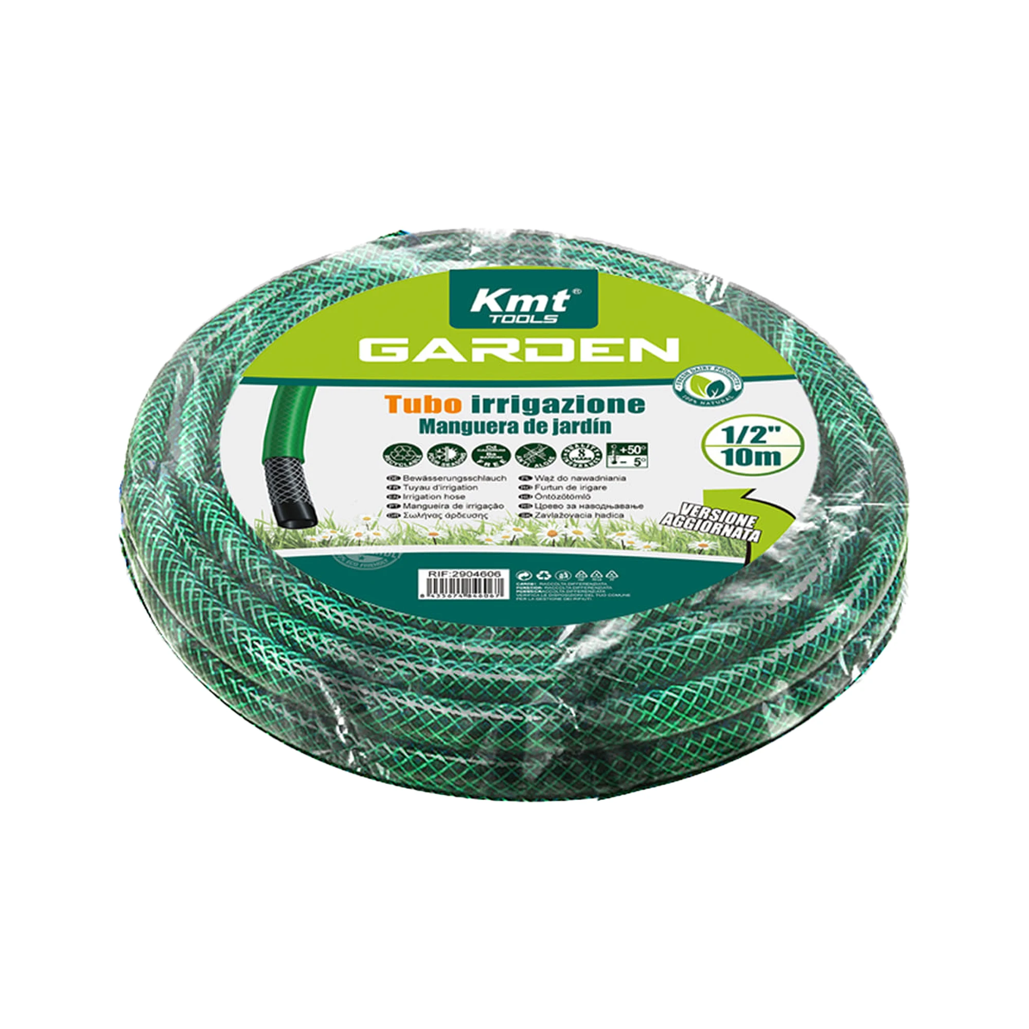 UD - Manguera de Jardín 1/2” 10m | Antialgas, Resistente UV, Alta Presión, PVC Reforzado