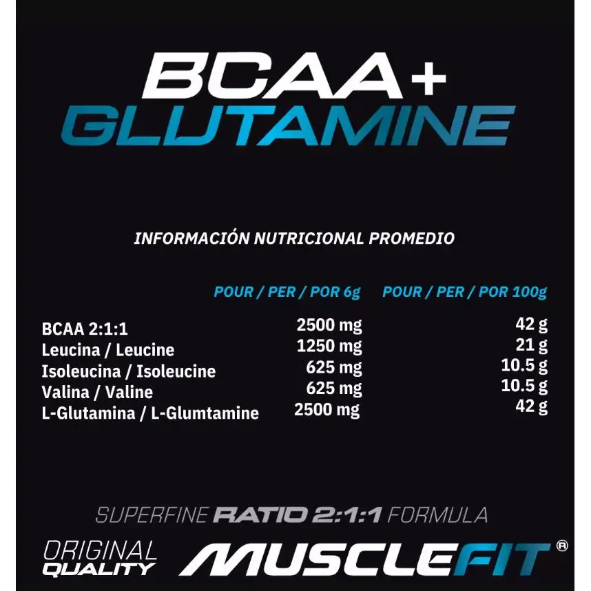 Musclefit glutamine savings pack + bcaa's 500g - various flavors + creatine monohydrate 300g - flavorless