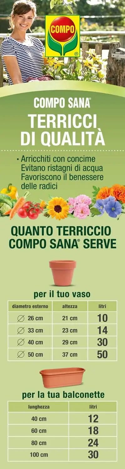 Compo Sana-Universal Substrate Quality 5 litre 10 litre Package for all kinds of indoor and outdoor plants