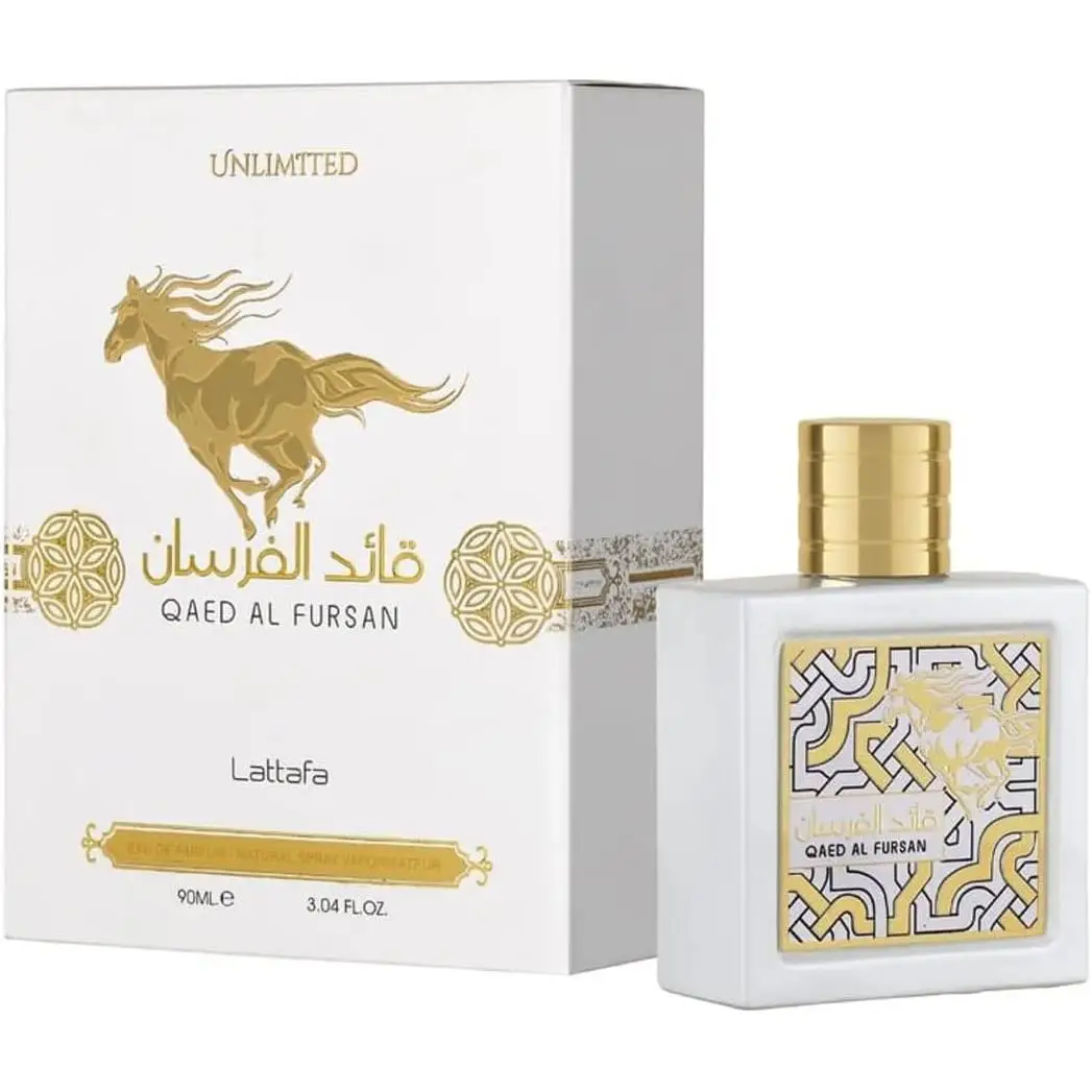 Lataffa Qaed Al Fursan Unlimited 90 ml Eau de Parfum de Lattafa White Edition Parfum Oriental para hombre y mujer