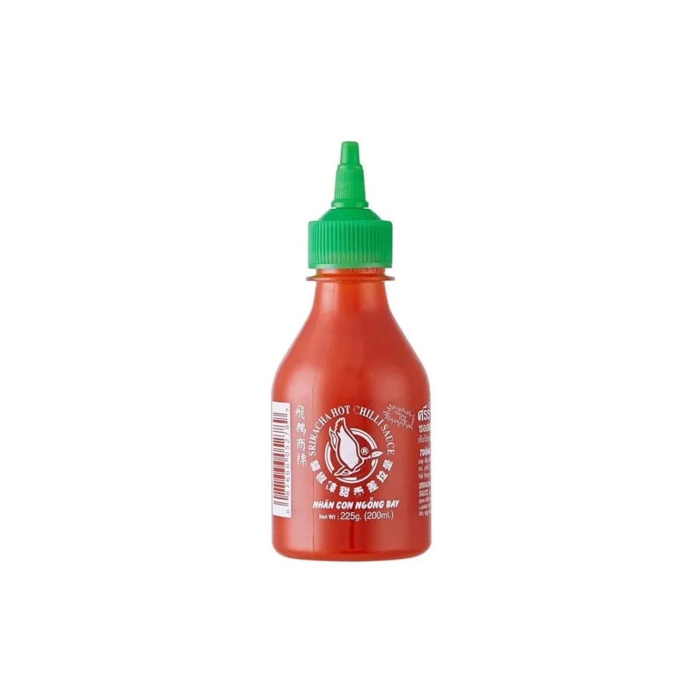 Sriracha hot Chili sauce 225g, Sriracha Mayo, smoky Sriracha, Sriracha Super hot, Sriracha Blackout Flying Goose