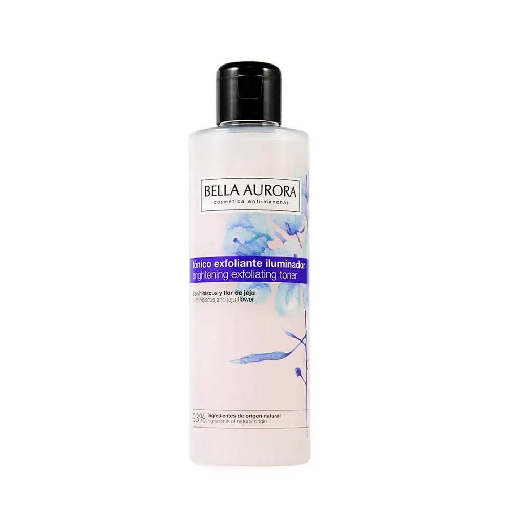 Bella Aurora - Tónico Exfoliante Iluminador 200 Ml, Tónico Facial, Antimanchas, Elimina Impurezas Y Restos De Maquillaje, Exfoliante, Tonificante E Iluminador, Con Flor De Jeju - Imagen 7