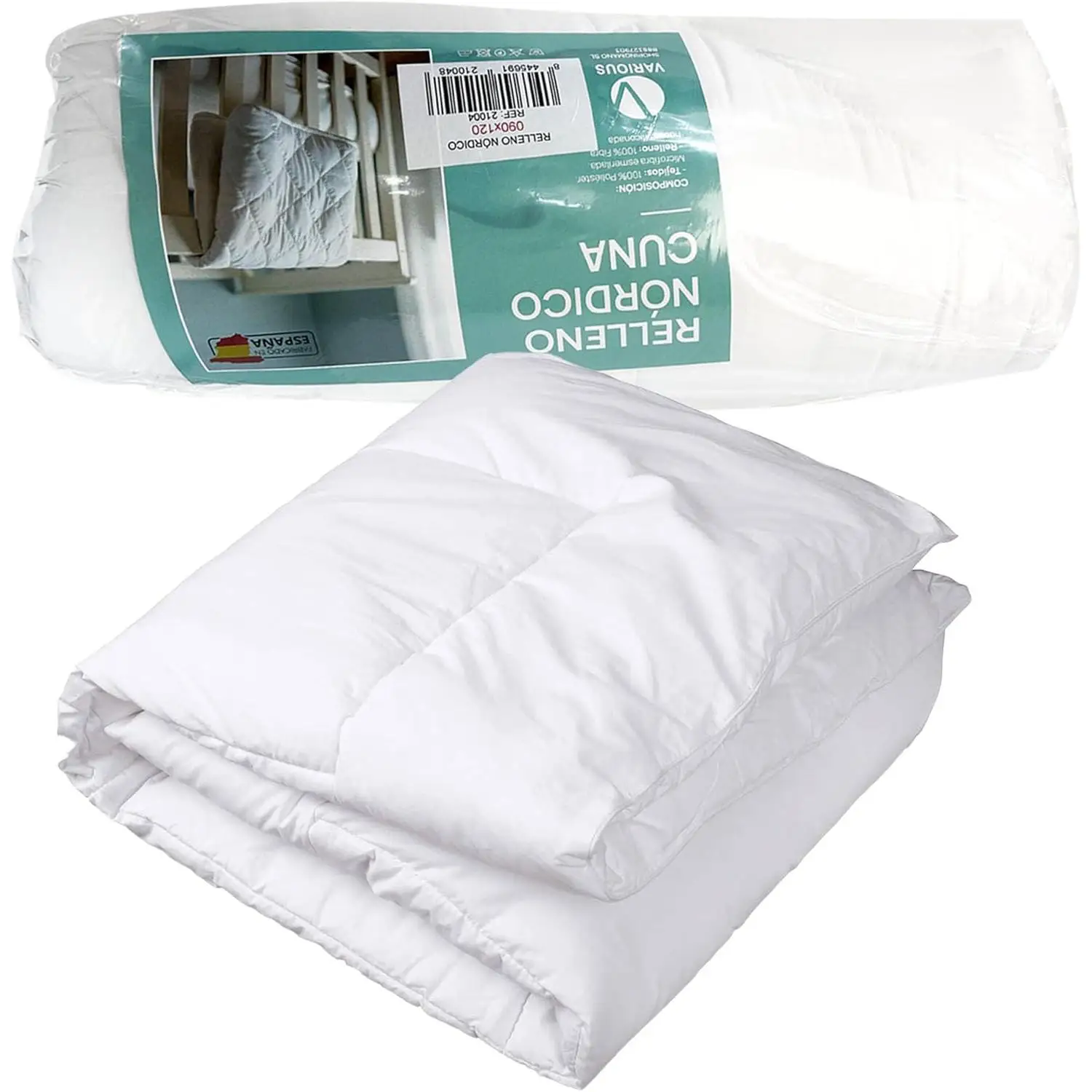 MiwMiw Baby - Relleno Nórdico para Bebé – Cuna 90x120 cm y Maxicuna 100x135 cm – Ligero y Cálido