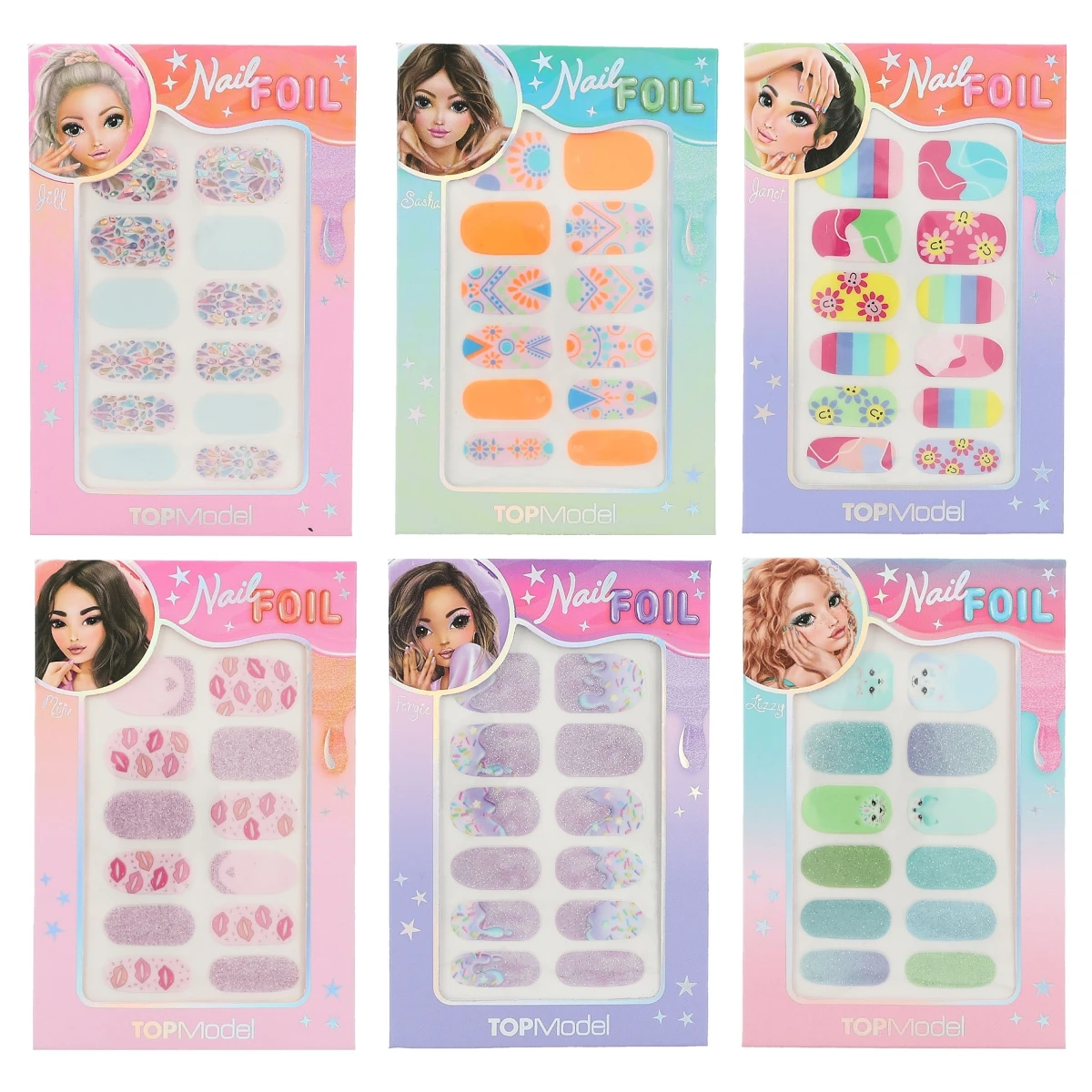 Top Model - 1PC - Láminas para uñas Beauty and Me, 0012065, SE ENVIA 1 PACK AL AZAR, Despeche