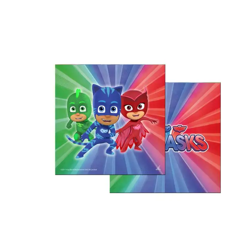 Colorbaby Servilletas Desechables Pjmasks Pack 20 - 33 Cm Alta Absorción