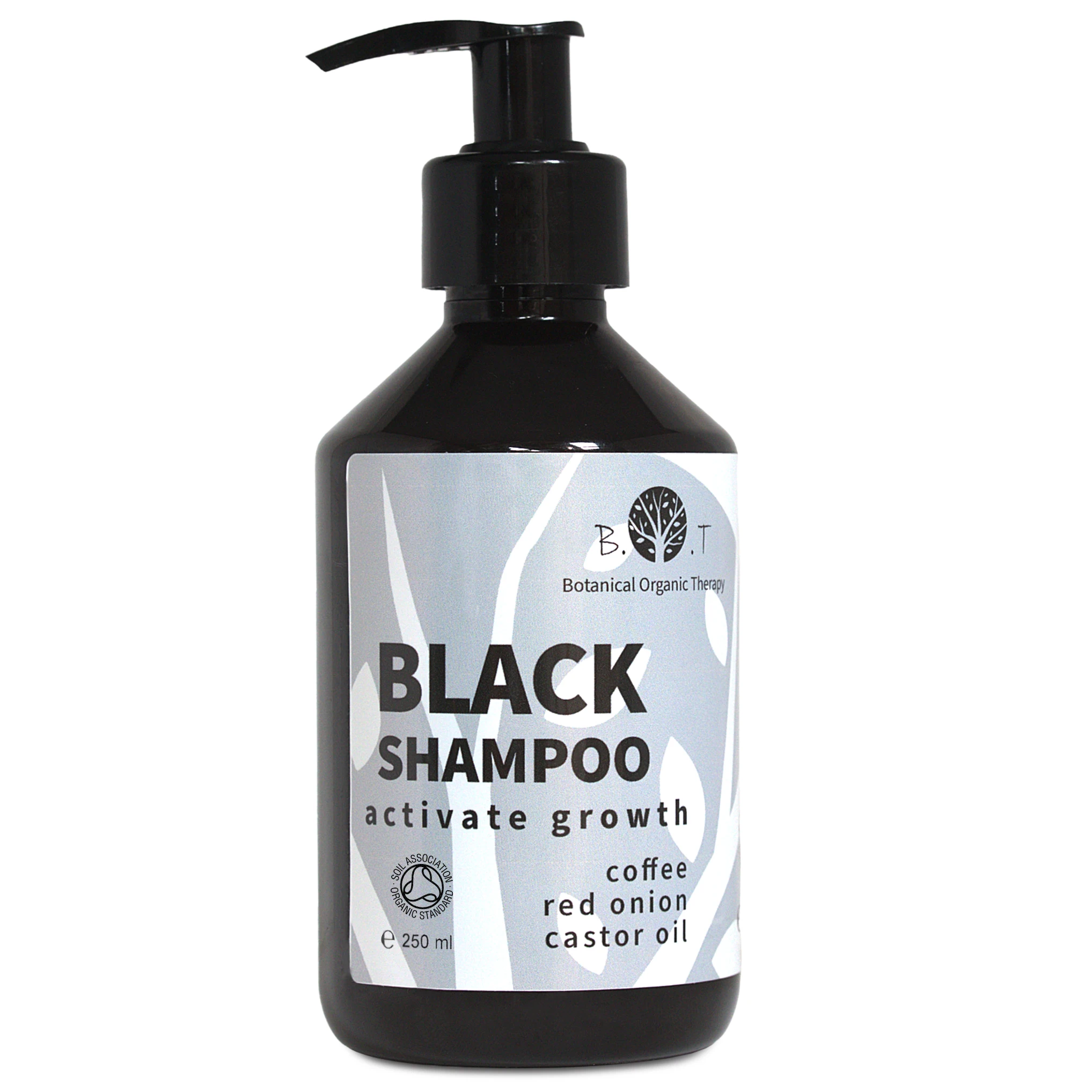B.O.T Cosmetic & Wellness Champú Café Ricino y Extracto de Cebolla Detox Champu Anti Polución Acelerador del Crecimiento - Sin Parabenos y Sin Sulfatos