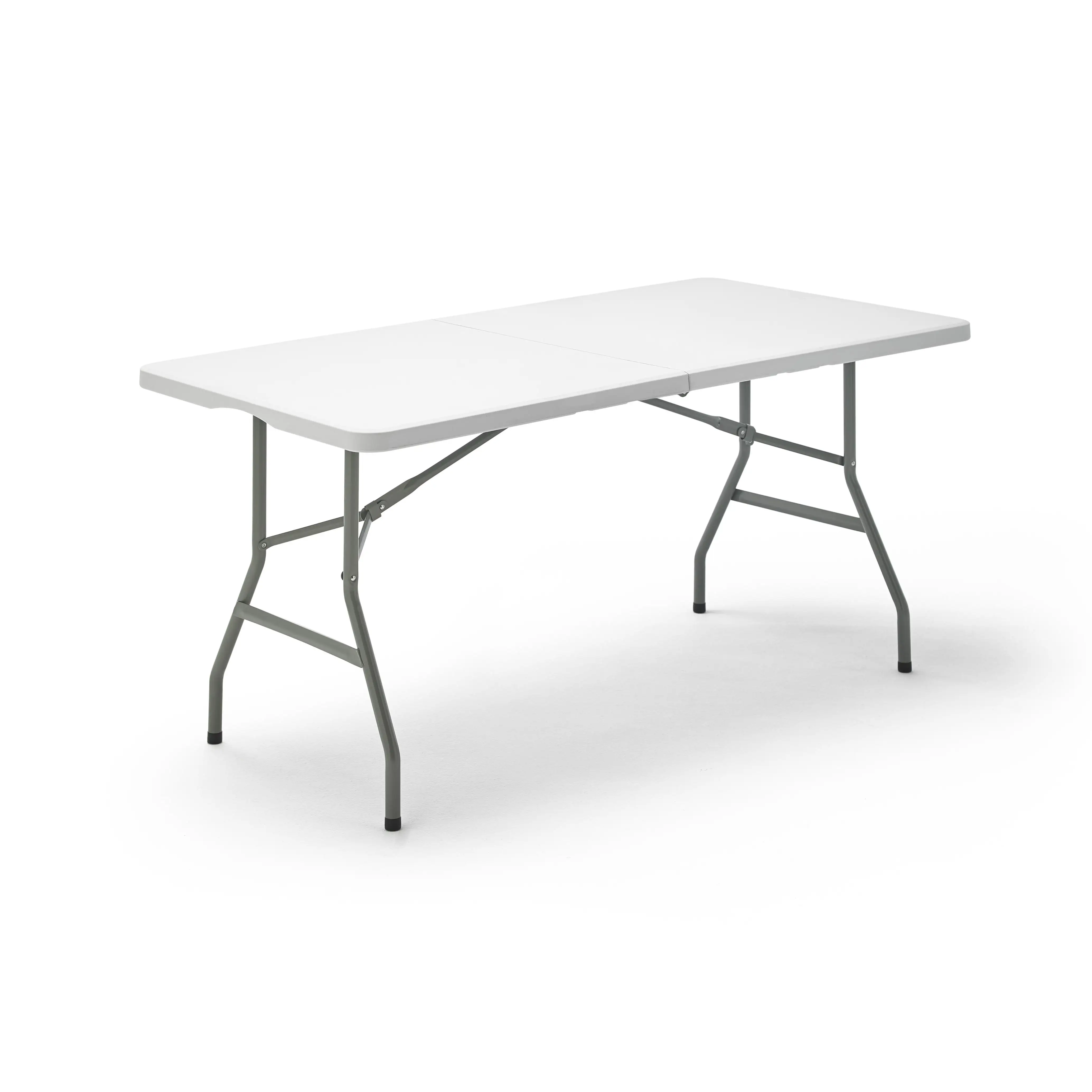 KG KITGARDEN - Mesa Plegable Portátil Multifuncional, 152x70x74cm, Blanco