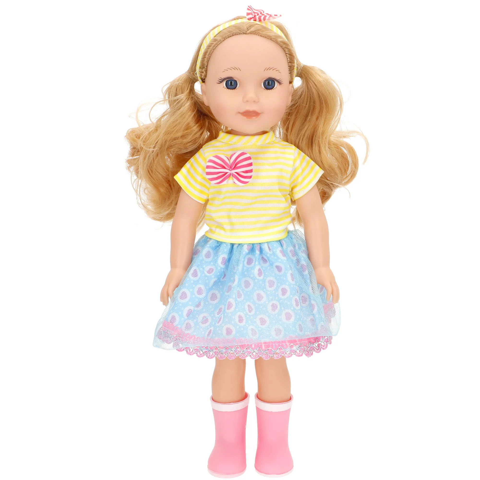 COLORBBAY Mara - Muñeca articulada, mide 36 cm, rubia, castaña o pelirroja, ropa incluida, muñecas realistas, juguetes niños 3 años, regalos navidad infantiles, juguetes niños y niñas