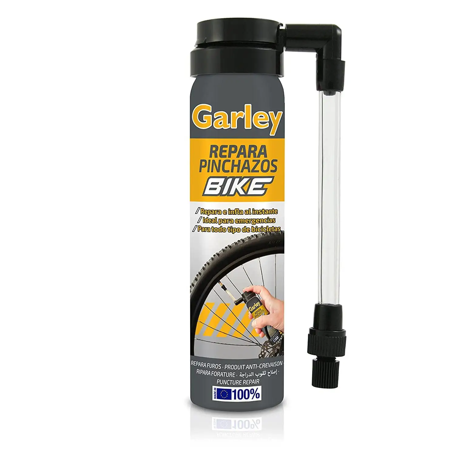GARLEY Reparación de Pinchazos para Bicicletas 110cc - 75ml