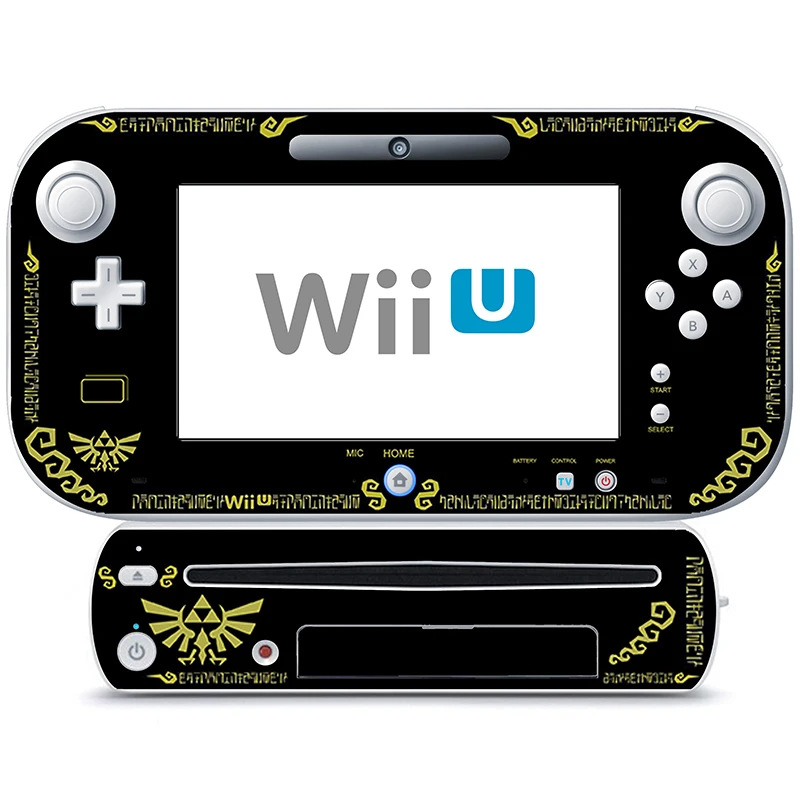 APCym Vinilo Skin Adhesivo para Consola W ii U Edicion Coleccionista con acabado en brillo.