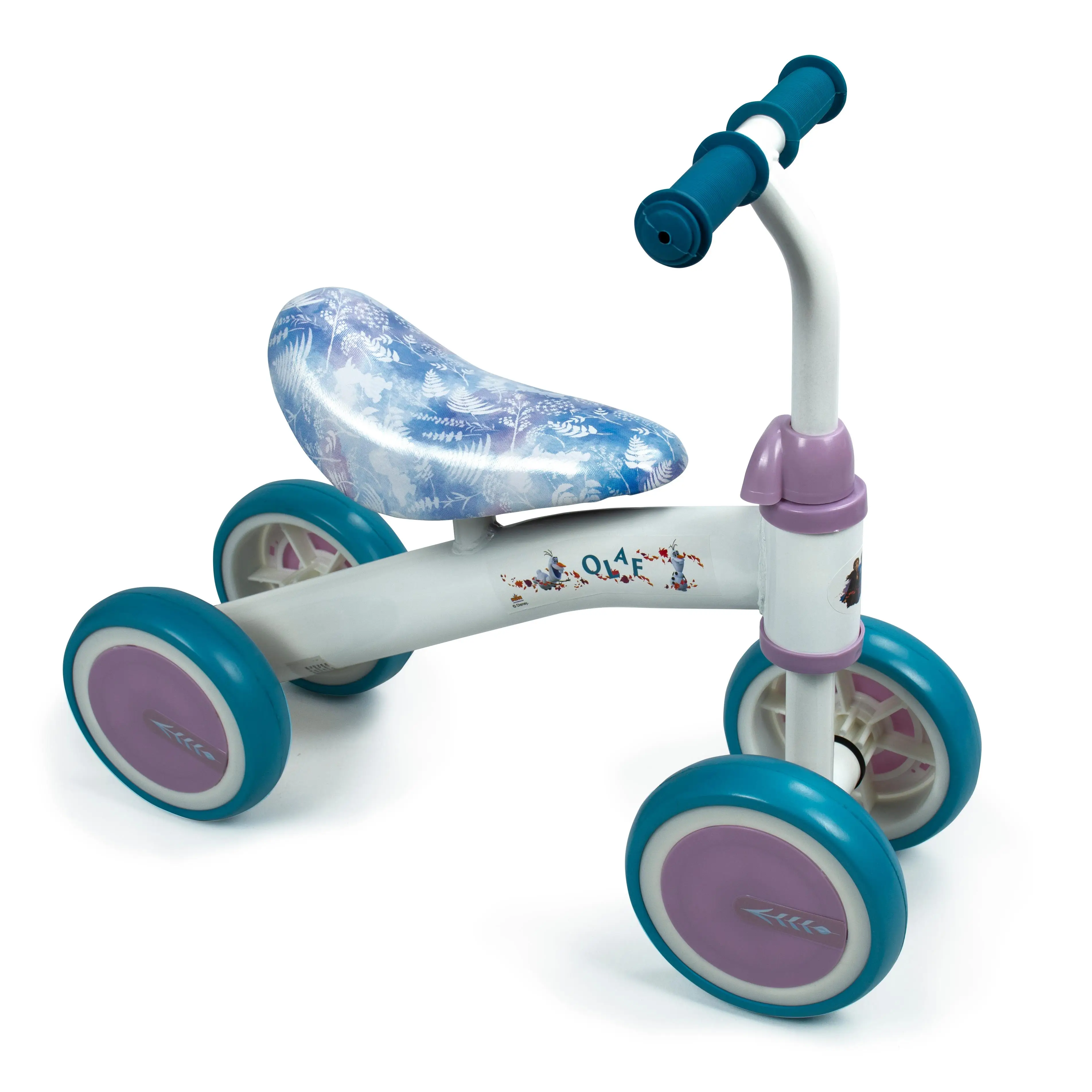 Bicicleta sin pedales My first Ryder de 4 ruedas con diseños exclusivos de FROZEN (5209). Correpasillos ligero y resistente. Con sillín acolchados.  Correpasillos muy resistente. A partir de 18 meses.