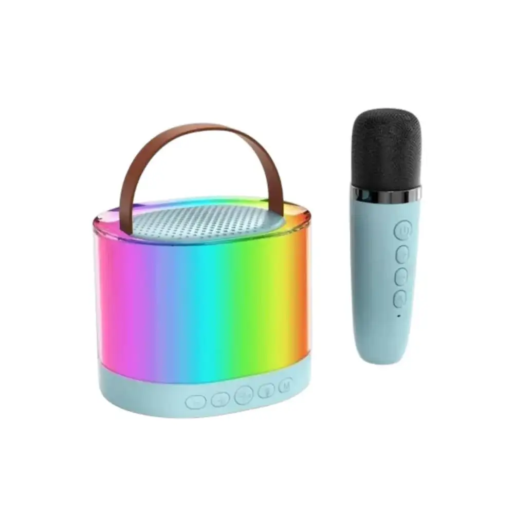 Altavoz Karaoke Almalux® Portátil Bluetooth con Micrófono Luces LED Radio FM Tarjeta TF Batería/ Sonido Potente Fiesta HD