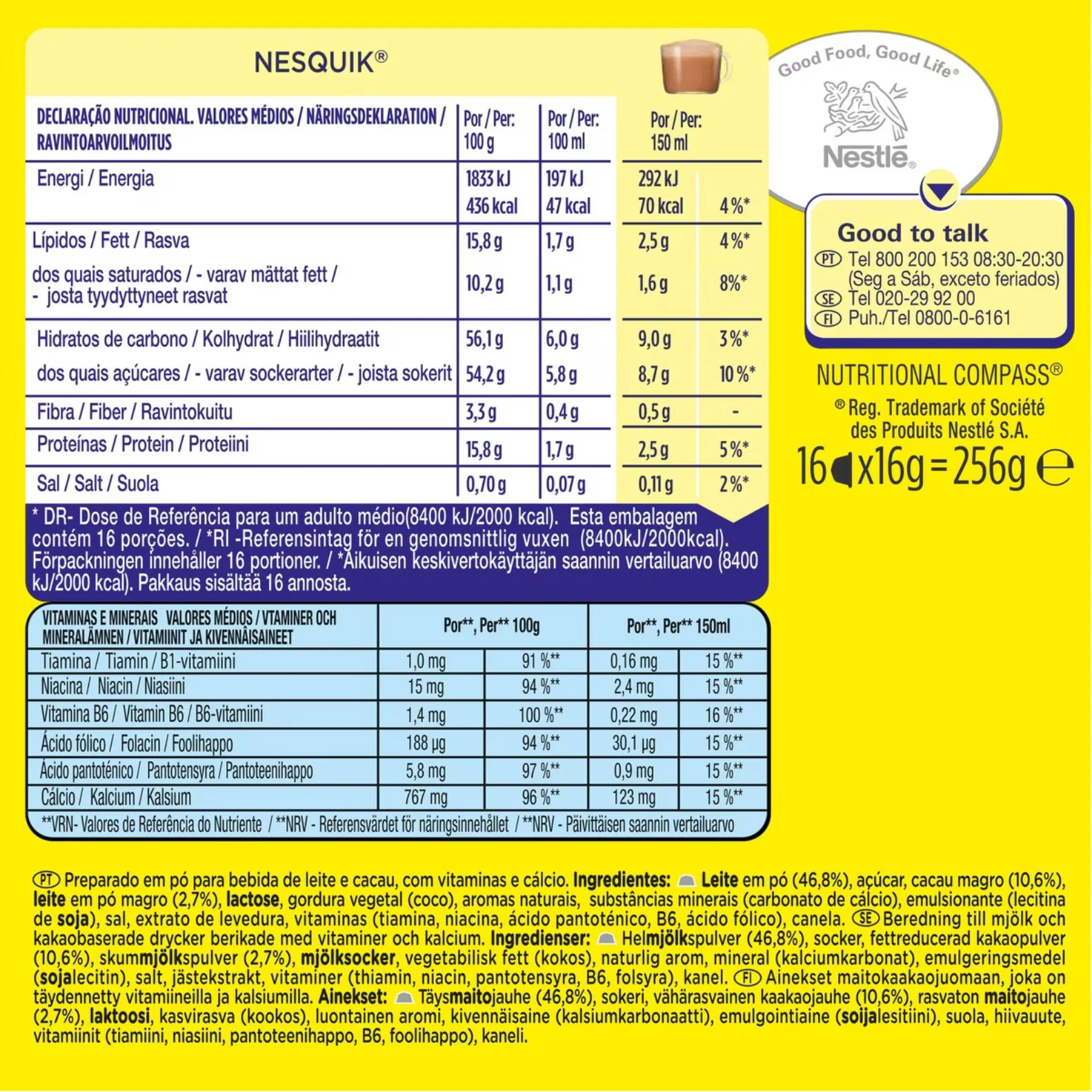 Nescafé dolce gusto nesquik - pack 6 units - 96 capsules of creamy and high intensity hot chocolate