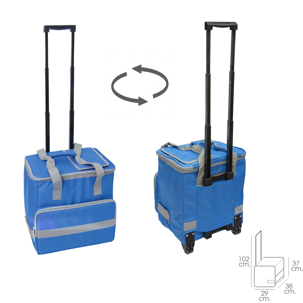 PAPILLON Nevera Bolsa Térmica 38 litros Azul Trolley
