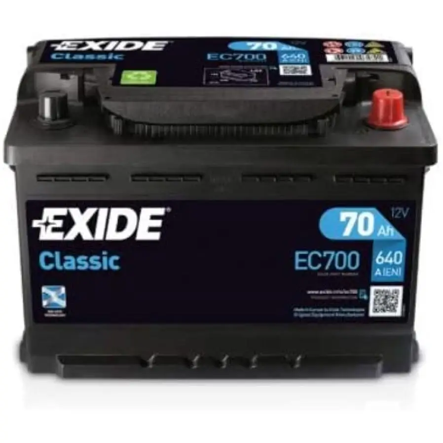 مراجعات وتحليلات لبطارية السيارة Exide Classic EC700 12 فولت 70 أ.ه. 640EN