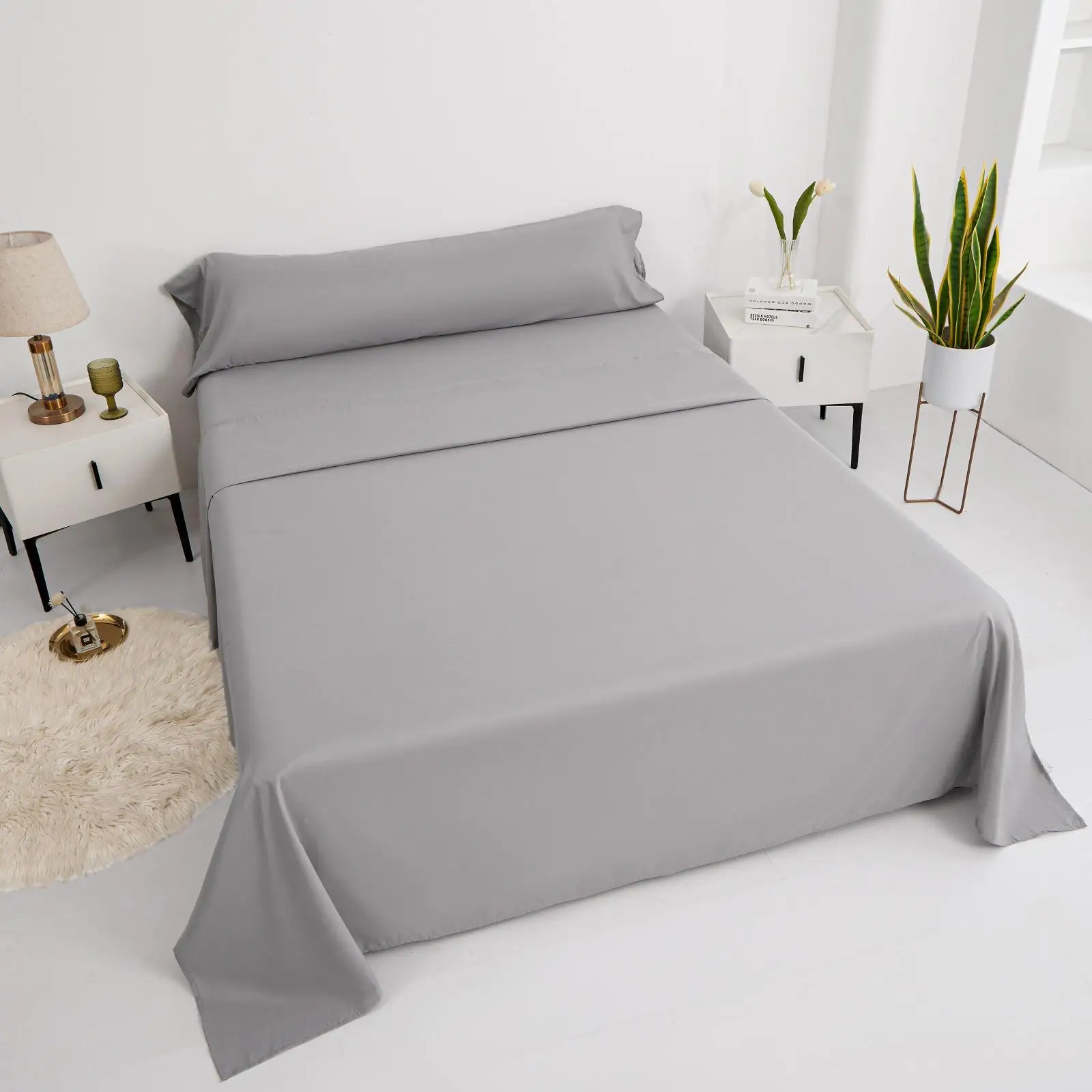 Juego de Sábanas Lisas 3 Piezas en Medidas Especiales 160, 180 y 200 | Ajuste Perfecto y Diseño Elegante