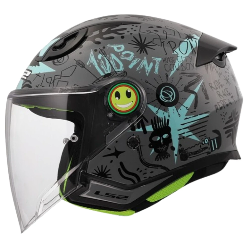 Casco per bambini Ls2 Of622 Funny Ii Scribble Ce U
