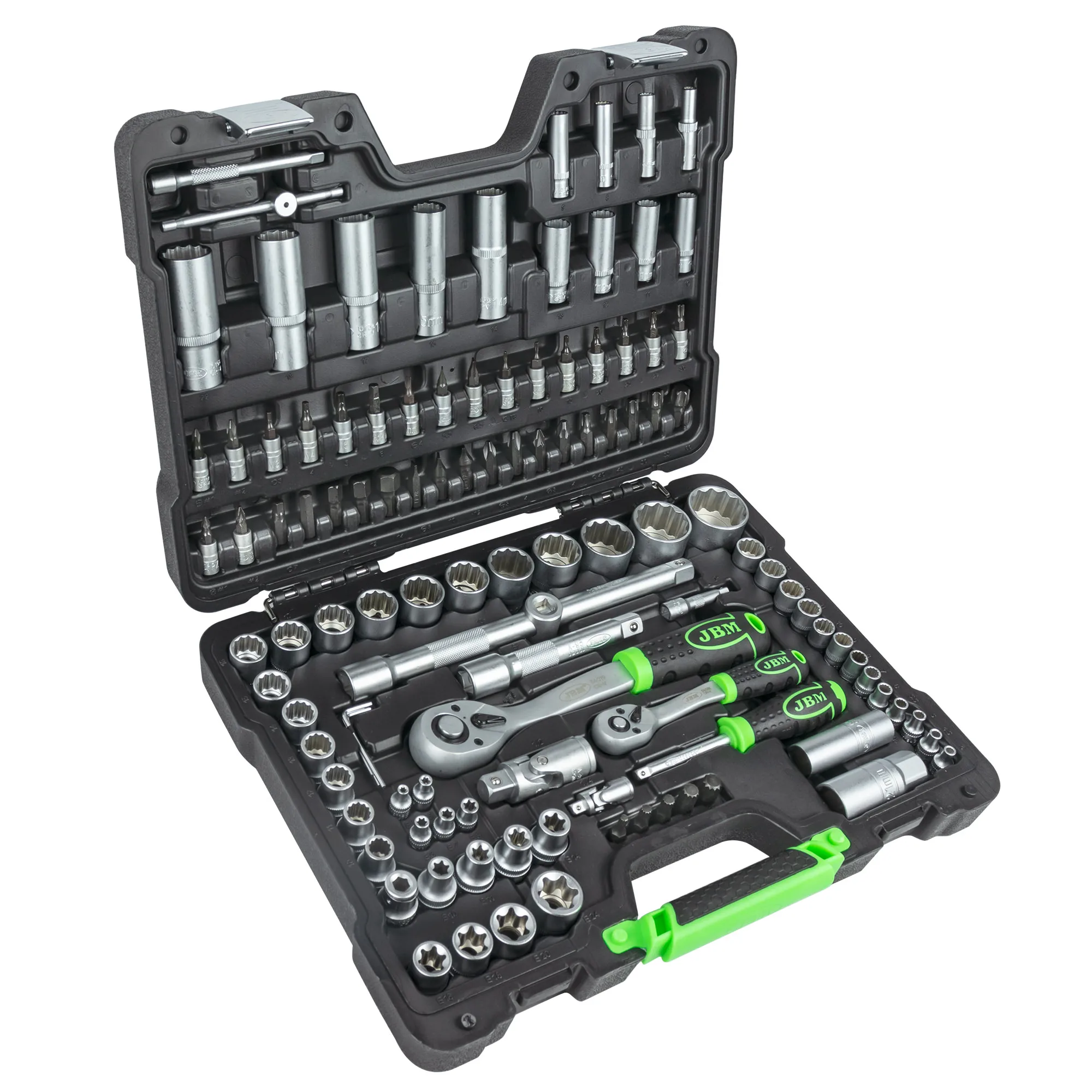 JBM 54036 139-piece Tool Briefcase with 12-cant Cup-Full Set Home Hand Tools Motorcycle, car and engine, excellent price