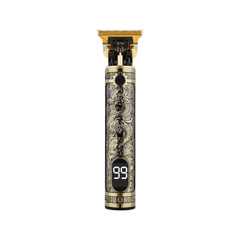 Cortadora de pelo eléctrica, afeitadora profesional para hombres, recortadora de peluquero recargable para hombres, USB para peluquero Dragon, maquinilla con pantalla
