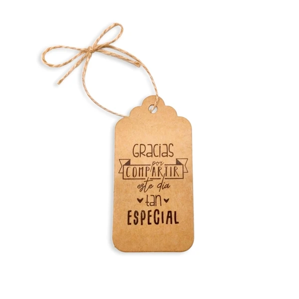 LOTE 40 TARJETAS KRAFT FRASES - Tarjetas Originales para detalles, regalos de Bodas, Comuniones, Eventos, celebraciones
