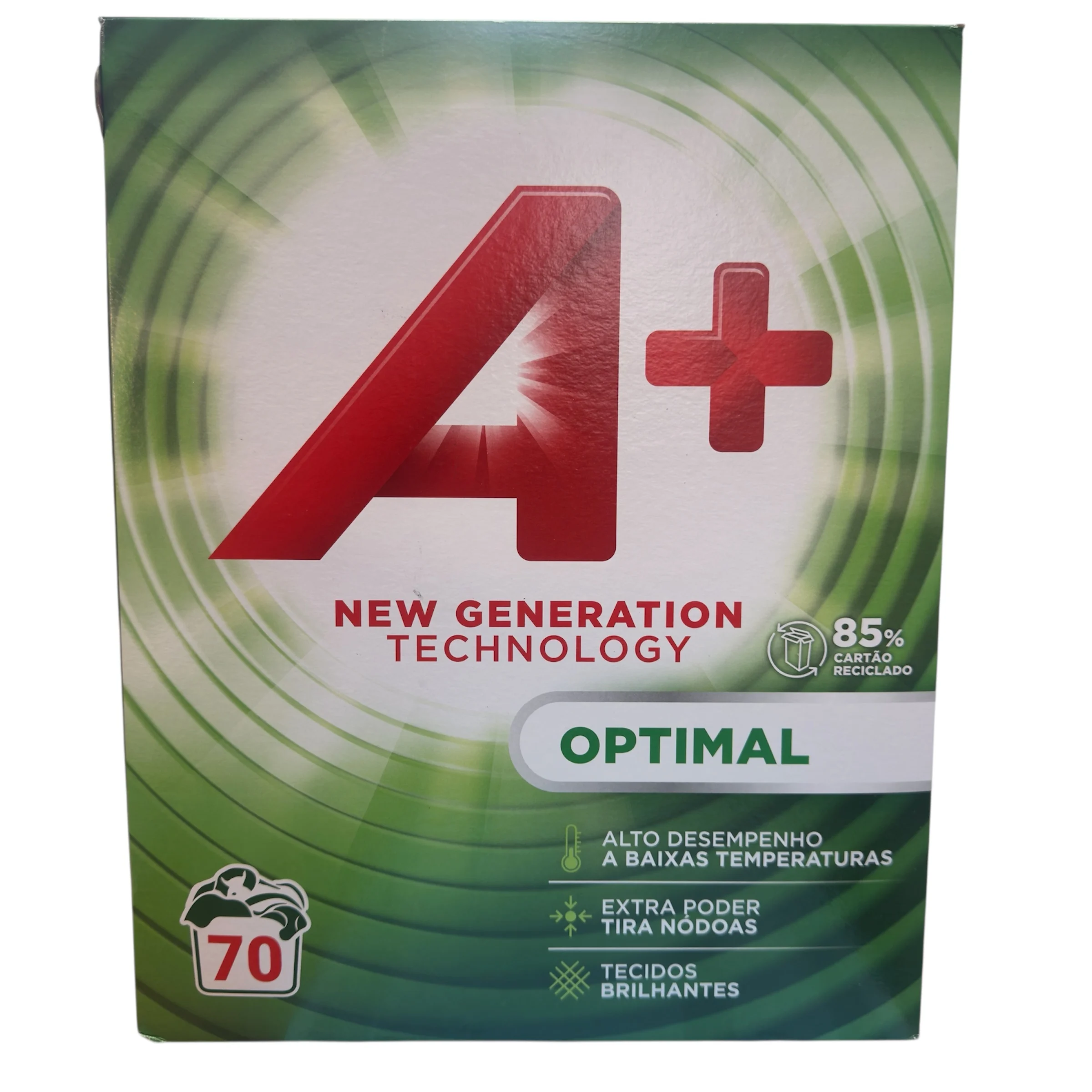 Detergente en Polvo Actilift Maleta A+ Optimal 70 Dosis 4200 g - Alto Rendimiento a Baja Temperatura con Extra Poder Blanqueante para Ropa Blanca y de Color