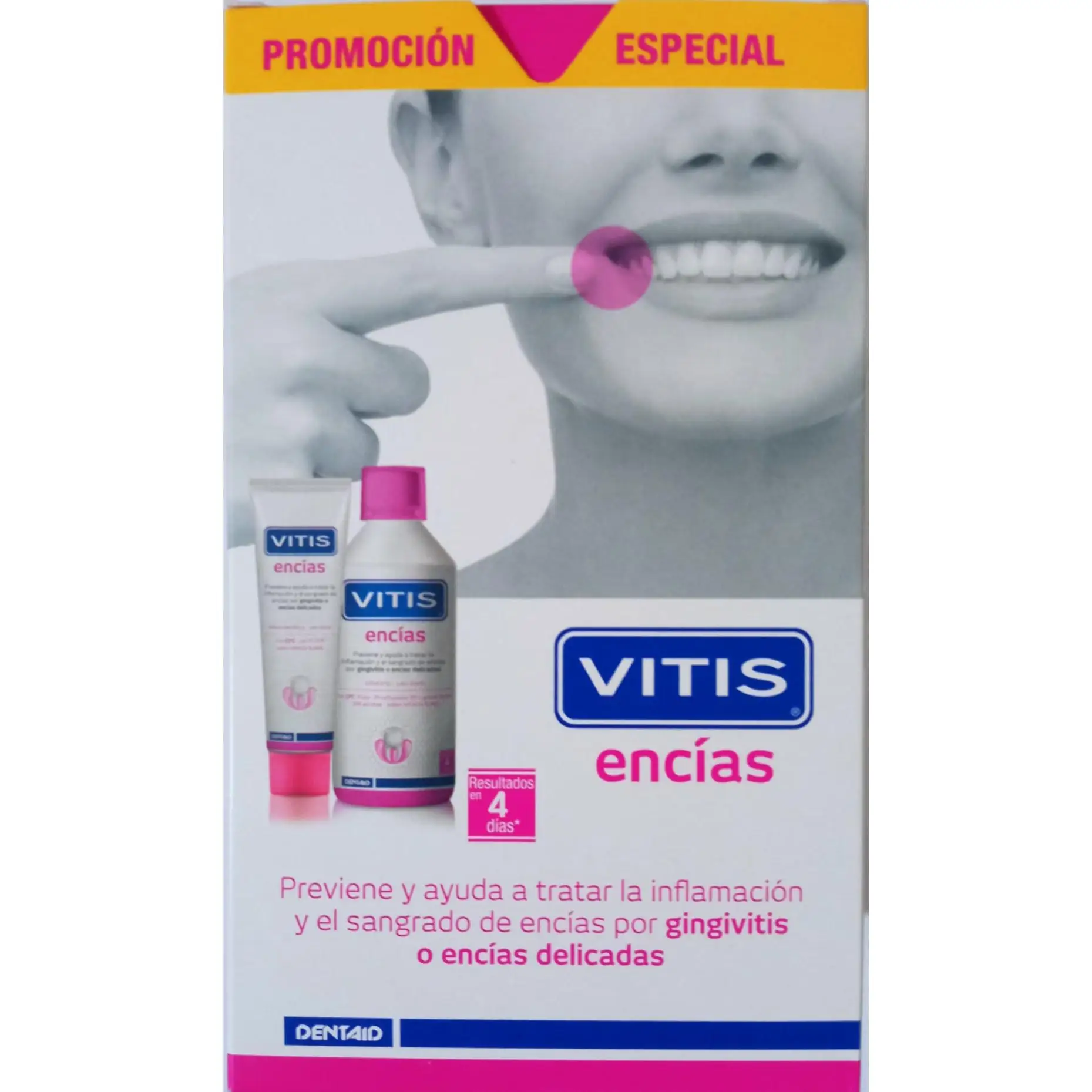 Vitis Encias pasta + Colutorio parck promocional.