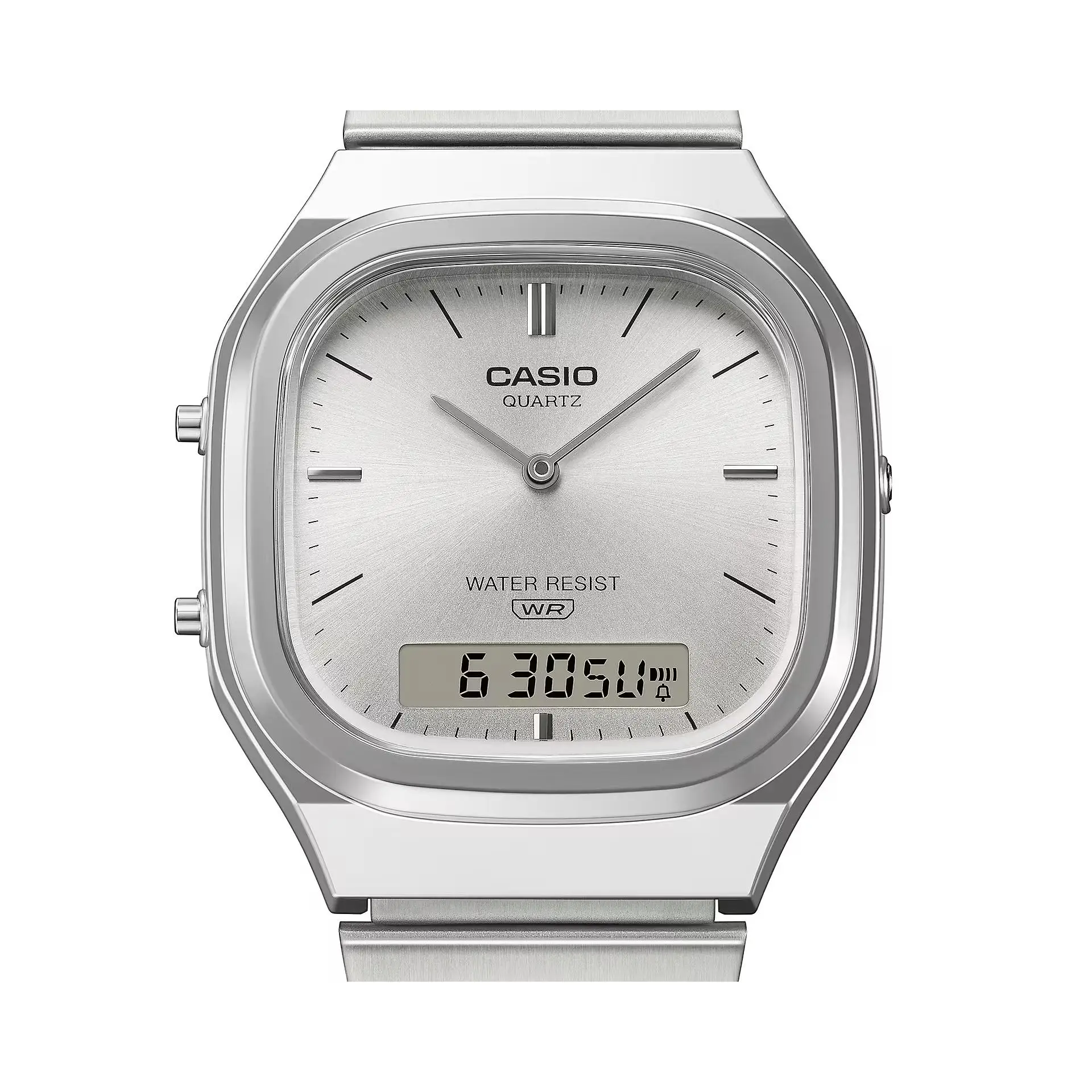 Reloj analógico digital unisex Casio Classic AQ-240E-7A 40.9 × 35.8 × 8.1 mm Hora Dual Correa autoajustable