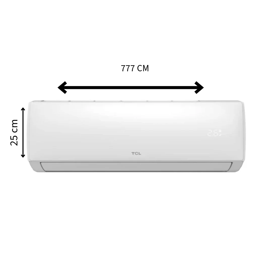 Tcl split air conditioner 1x1 3000 refrigerators - wifi - smart airflow - elite series xa73 s12f2s1