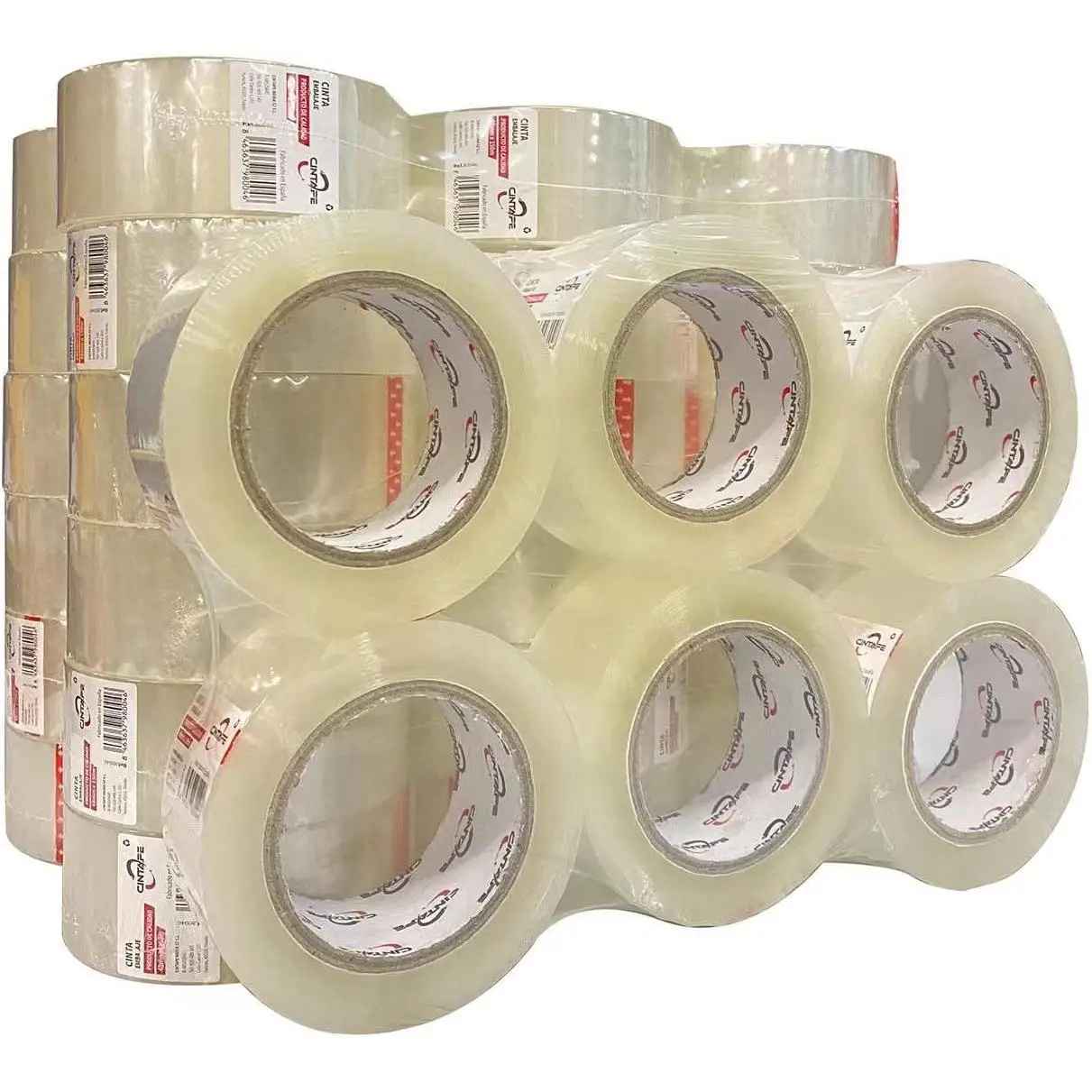 C.A | Cinta Adhesiva de Embalaje Transparente 📦 | Precinto Resistente | Pack 6 Rollos | Uso para Cajas y Envíos