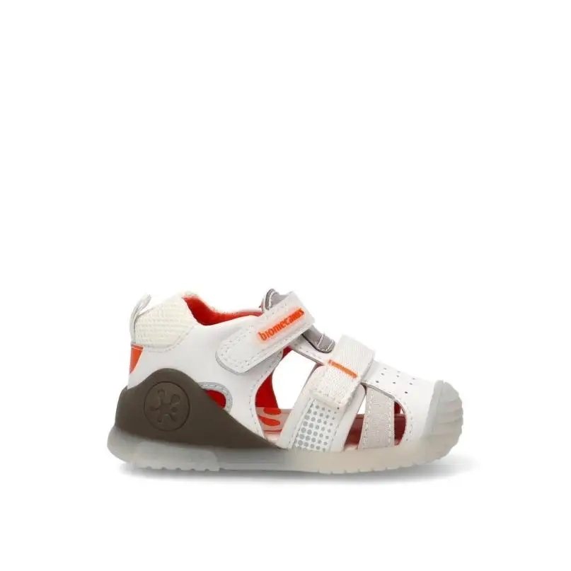 Sandalia Biomecanics - Niño - Suela Plana - Modelo 262124 - Color Blanco