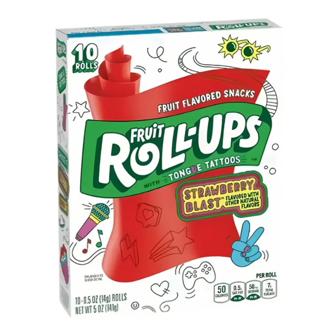 Roll-Ups Strawberry - Rollitos de fruta con sabor a fresa