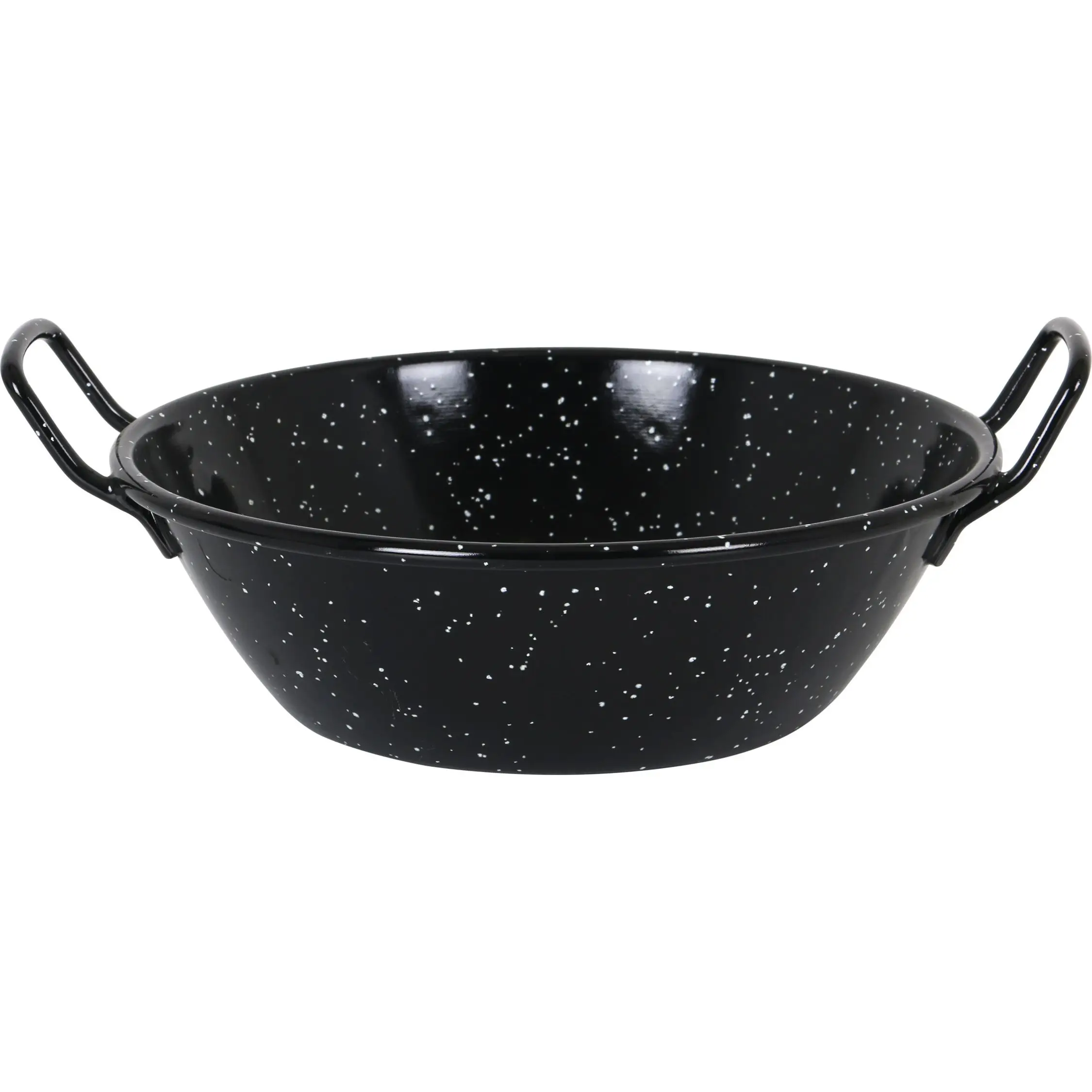 LA ESTRELLA - PAELLERA JASPEADA HONDA BORDONADA 24cm Con Capacidad 2,5 Litros ACERO VITRIFICADO - Paellera Jaspeada de Alta Calidad y Durabilidad - Paellera Jaspeada Antiadherente para Cocina Eficiente - Paellera Jaspeada con Mango Ergonómico
