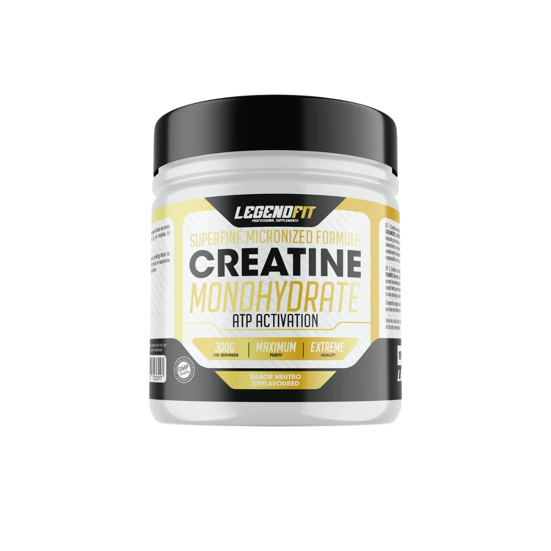 Creatina Monohidrato 300g LEGENDFIT – Creatina pura micronizada para fuerza, potencia y recuperación /Provip Zone